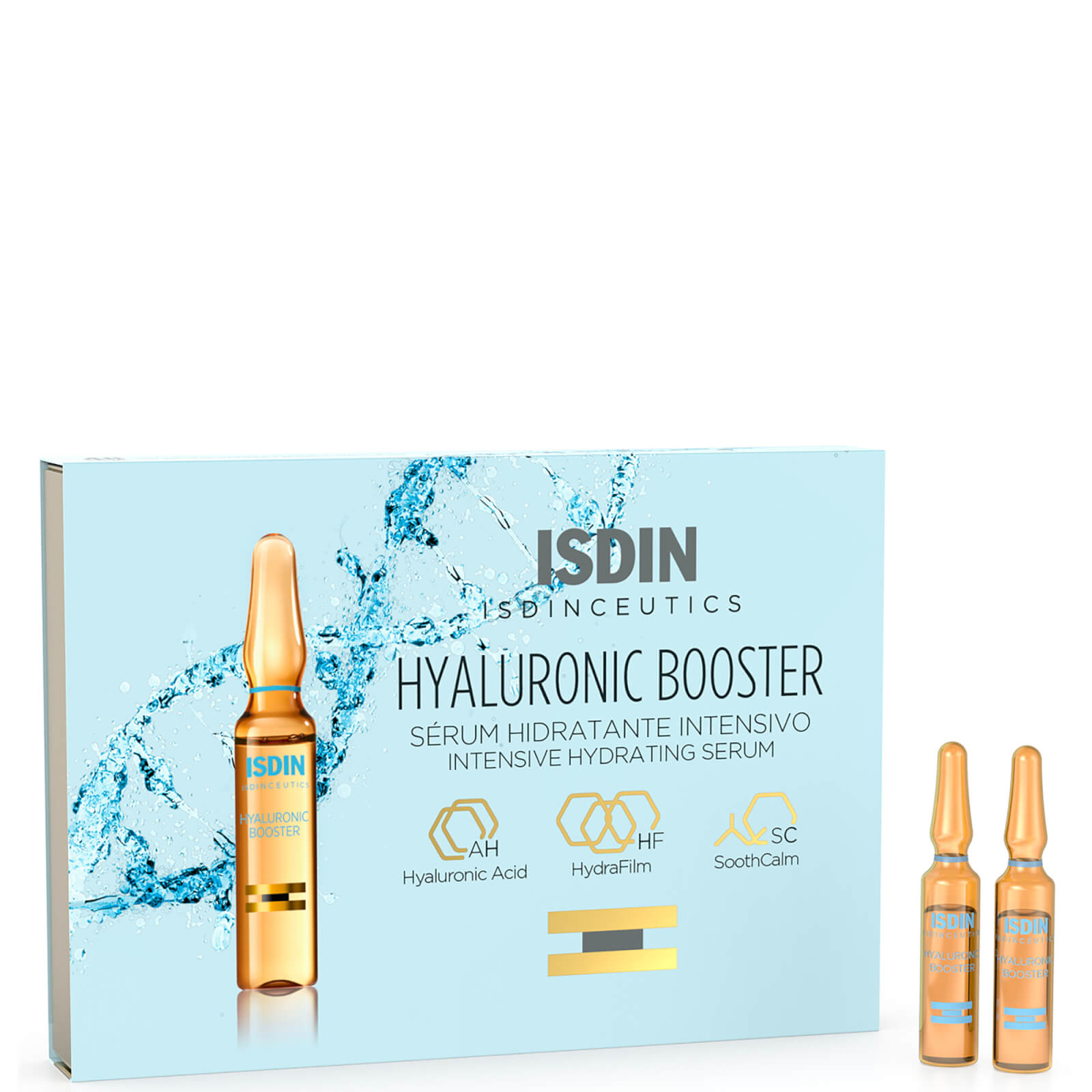 Isdin Ceutics Hyaluronic Booster - Moisturizing Serum With Hyaluronic Acid (various Options) - 10 Amp