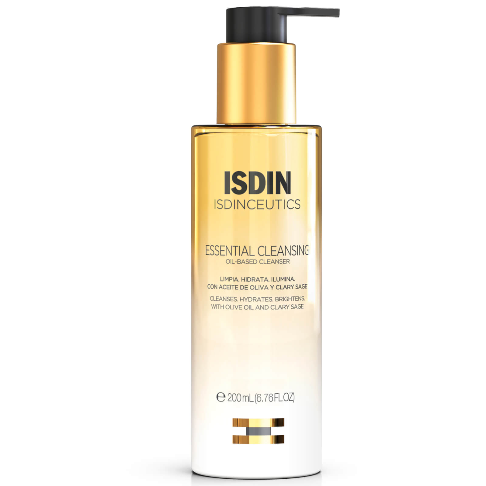 Isdin Ceutics Essential Cleansing Hydrating And Effective Oil Makeup Remover Oil Cleanser 6.76 Fl. oz