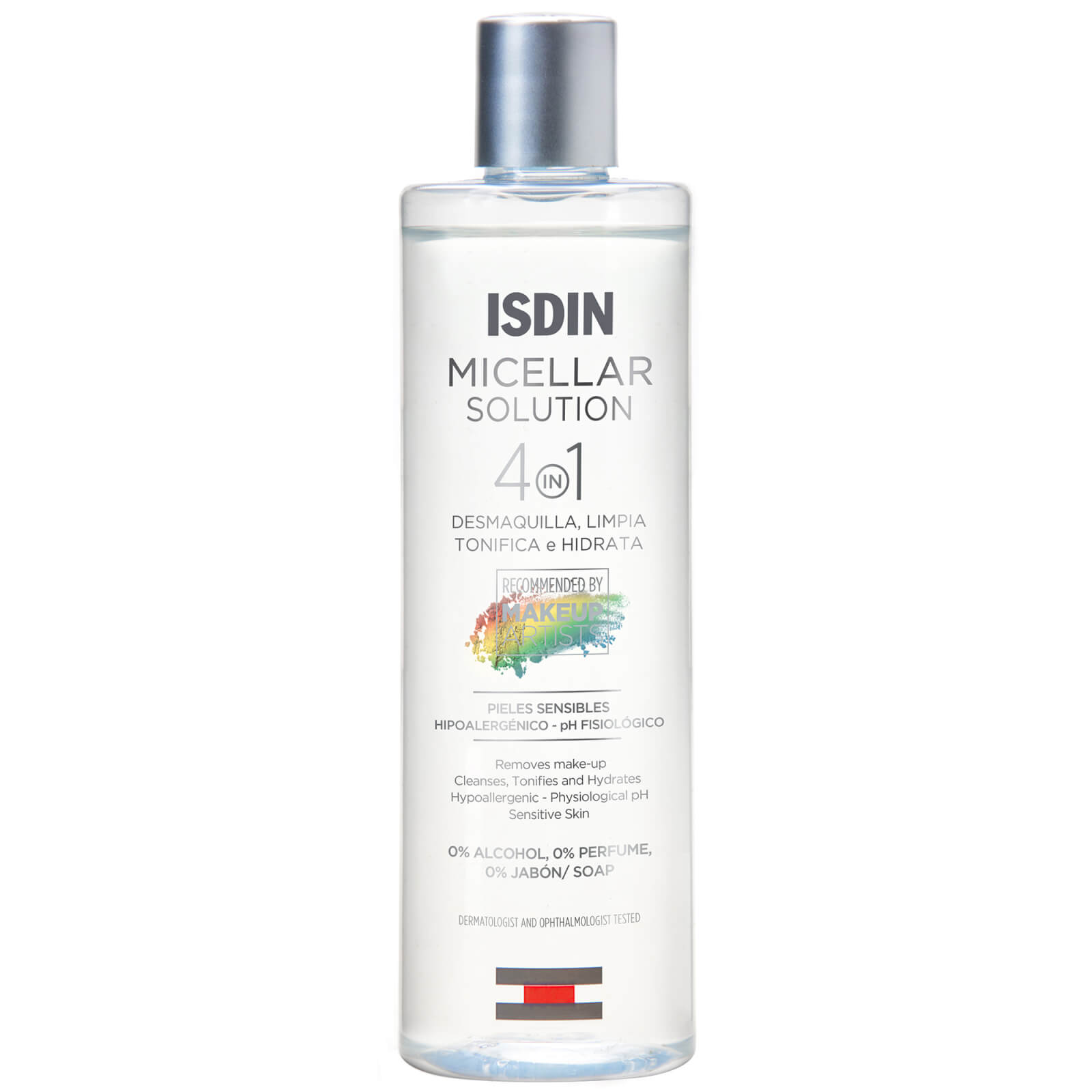 Isdin Micellar Solution. 4 In 1 Makeup Remover. Cleanses. Tonifies And Hydrates- Suitable For Sensitive Sk