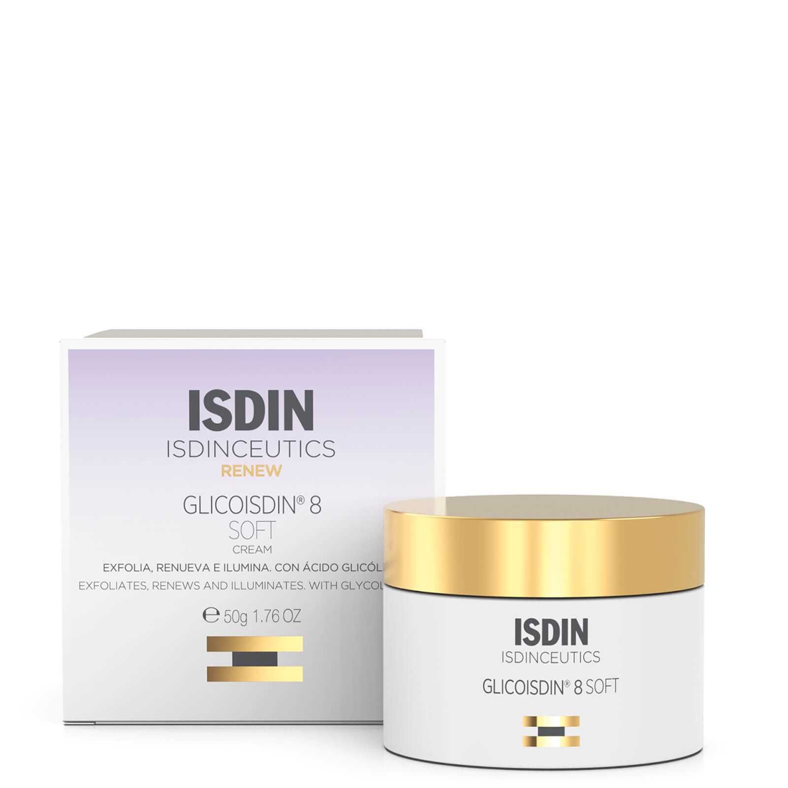 Isdin Ceutics Glico 8 Soft Hydrating Exfoliating Peeling Cream 1.76 oz
