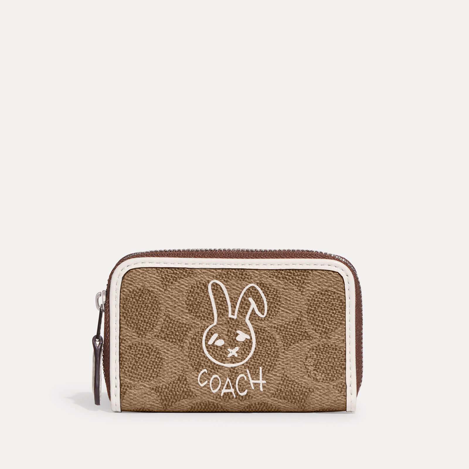 Coach Bunny Graphic Signature Coated Canvas and Leather Wallet