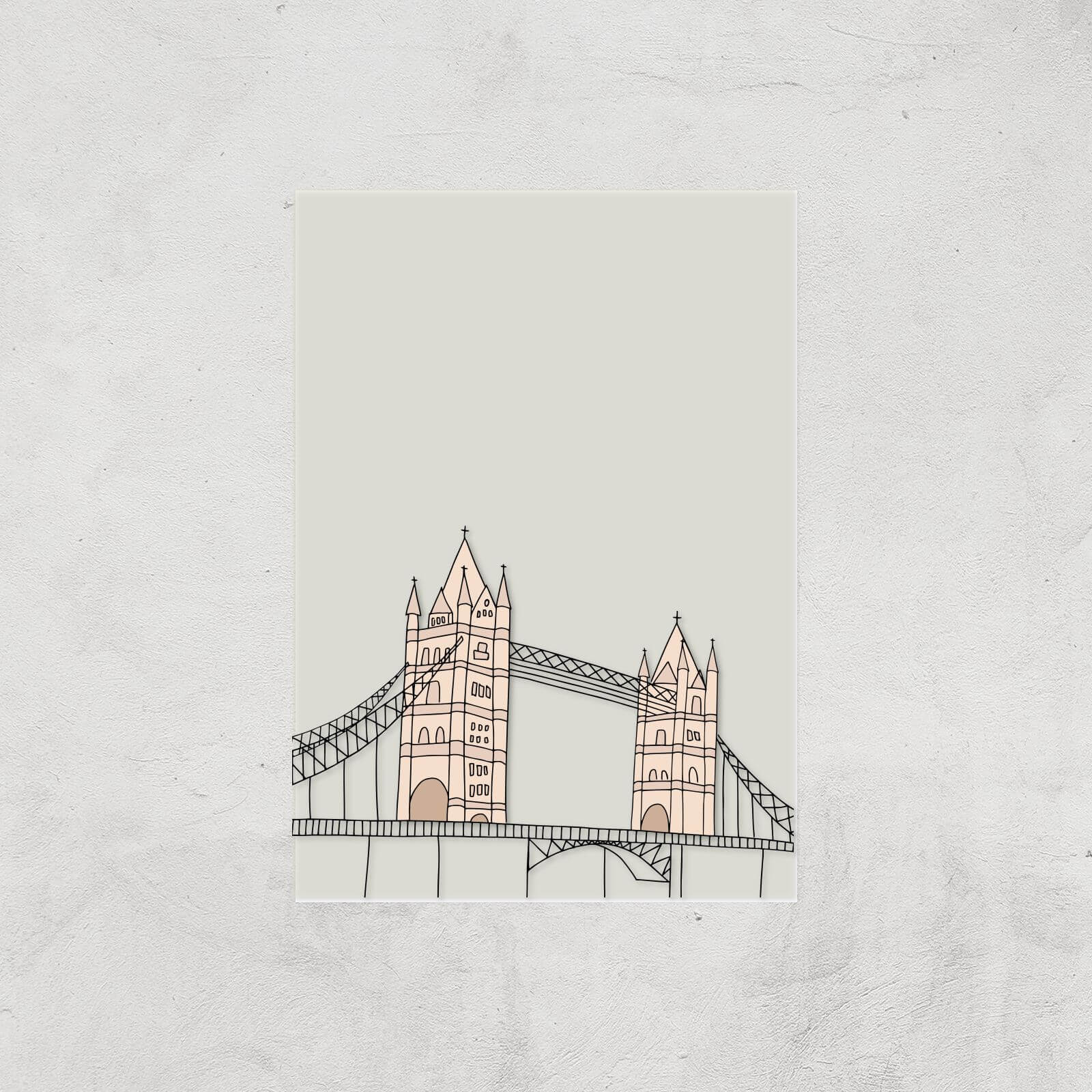 London Tower Bridge Giclee Art Print - A4 - Print Only