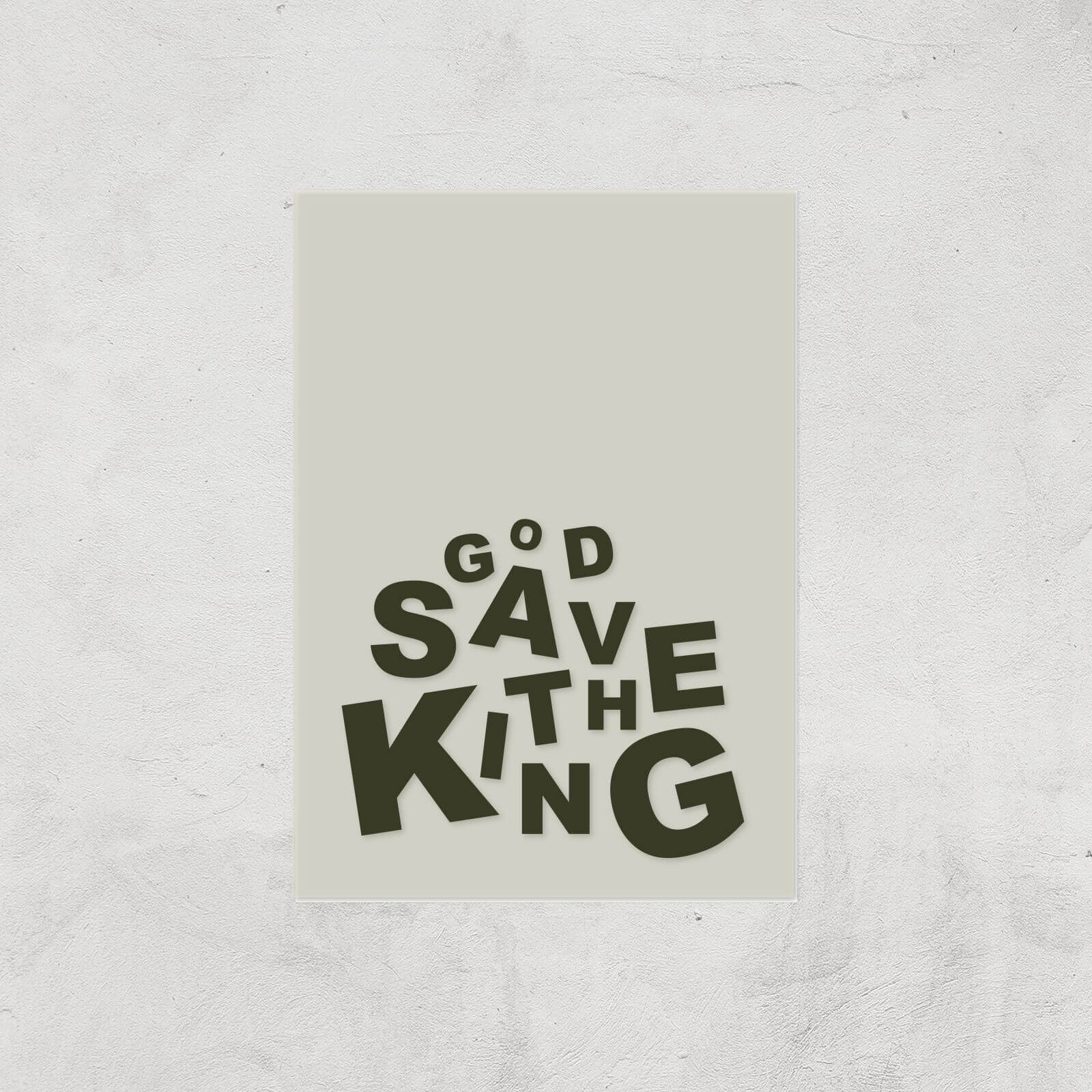 God Save The King Light Giclee Art Print - A2 - Print Only