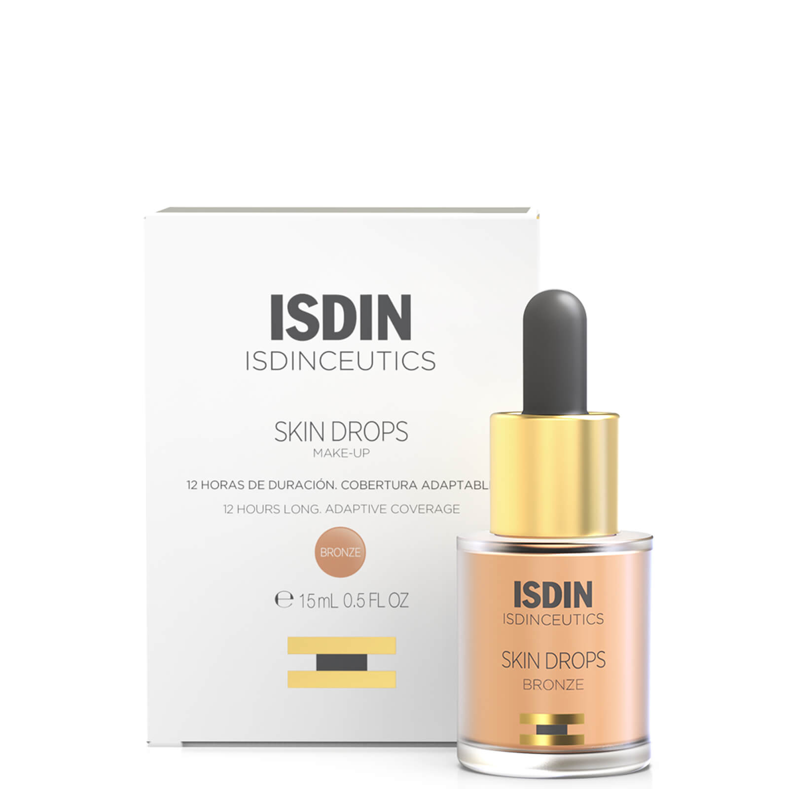 Isdin Ceutics Skin Drops Full Coverage Lightweight Liquid Foundation 0.5 Fl. oz (various Shades) In Bronze