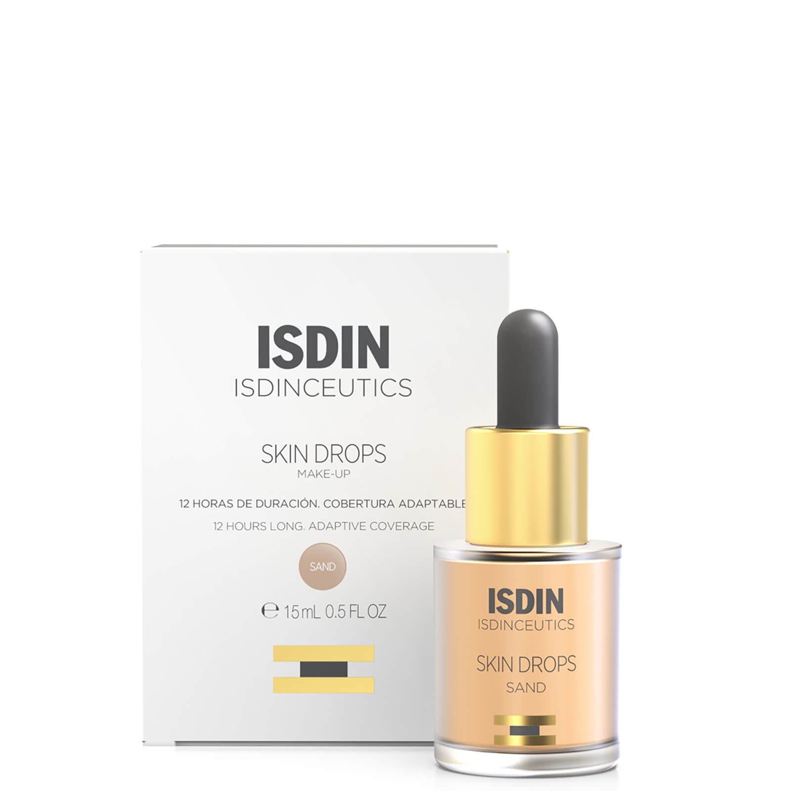 Isdin Ceutics Skin Drops Full Coverage Lightweight Liquid Foundation 0.5 Fl. oz (various Shades) In Sand