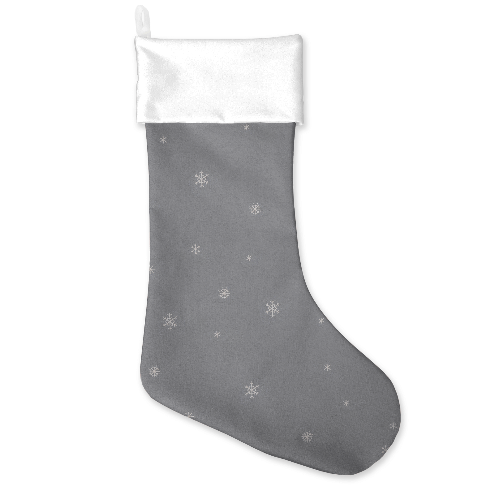 Blue Snowflakes Christmas Stocking