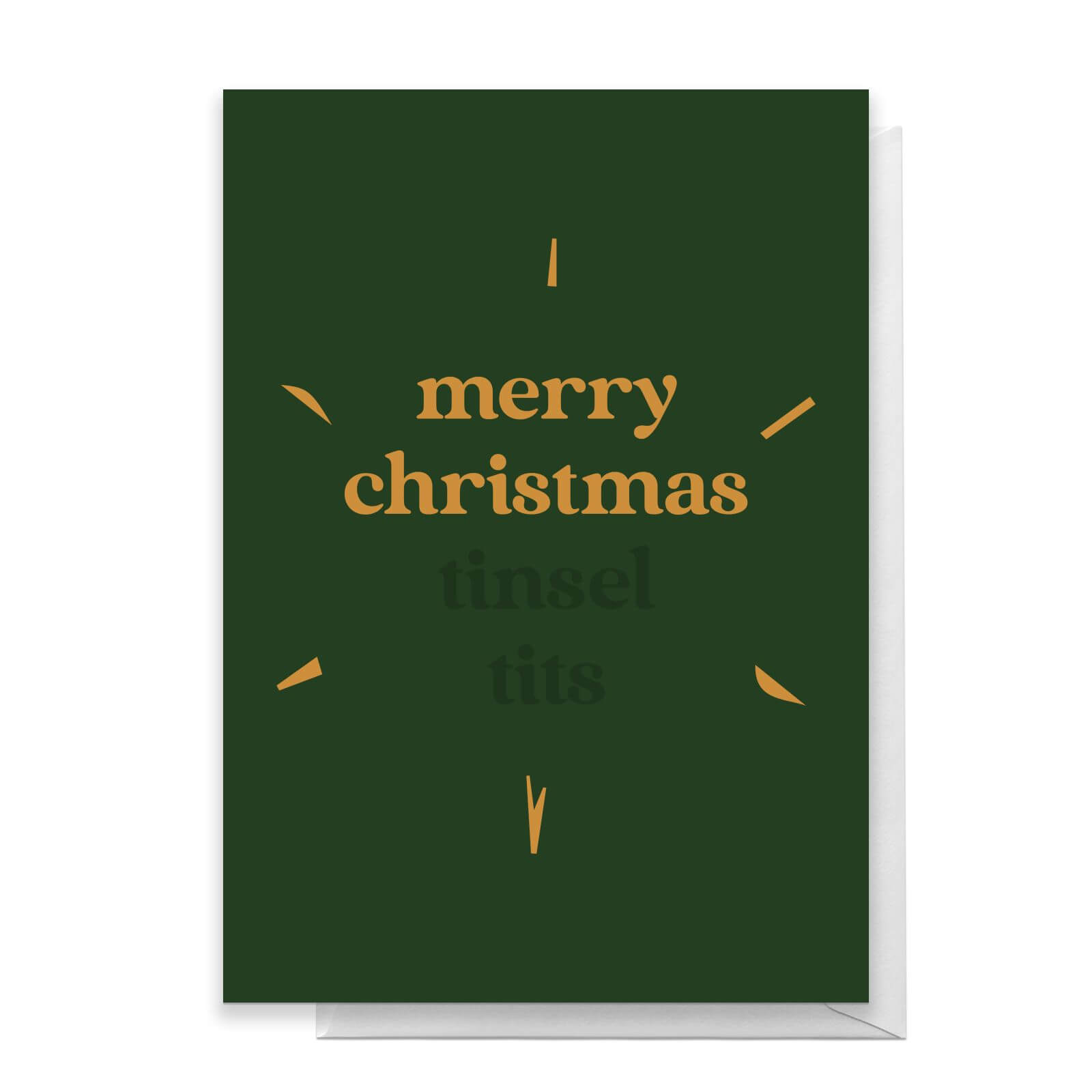 Merry Christmas Tinsel Tits Greetings Card - Giant Card
