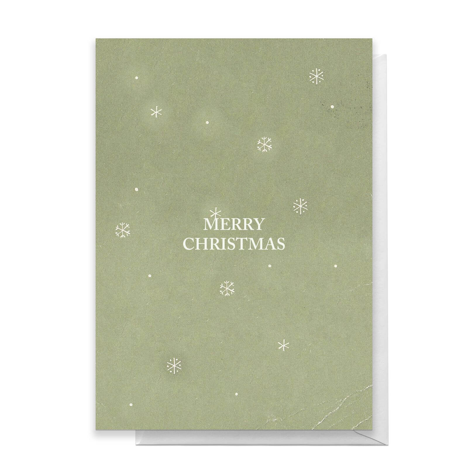 Merry Christmas Snowflakes Greetings Card - Giant Card