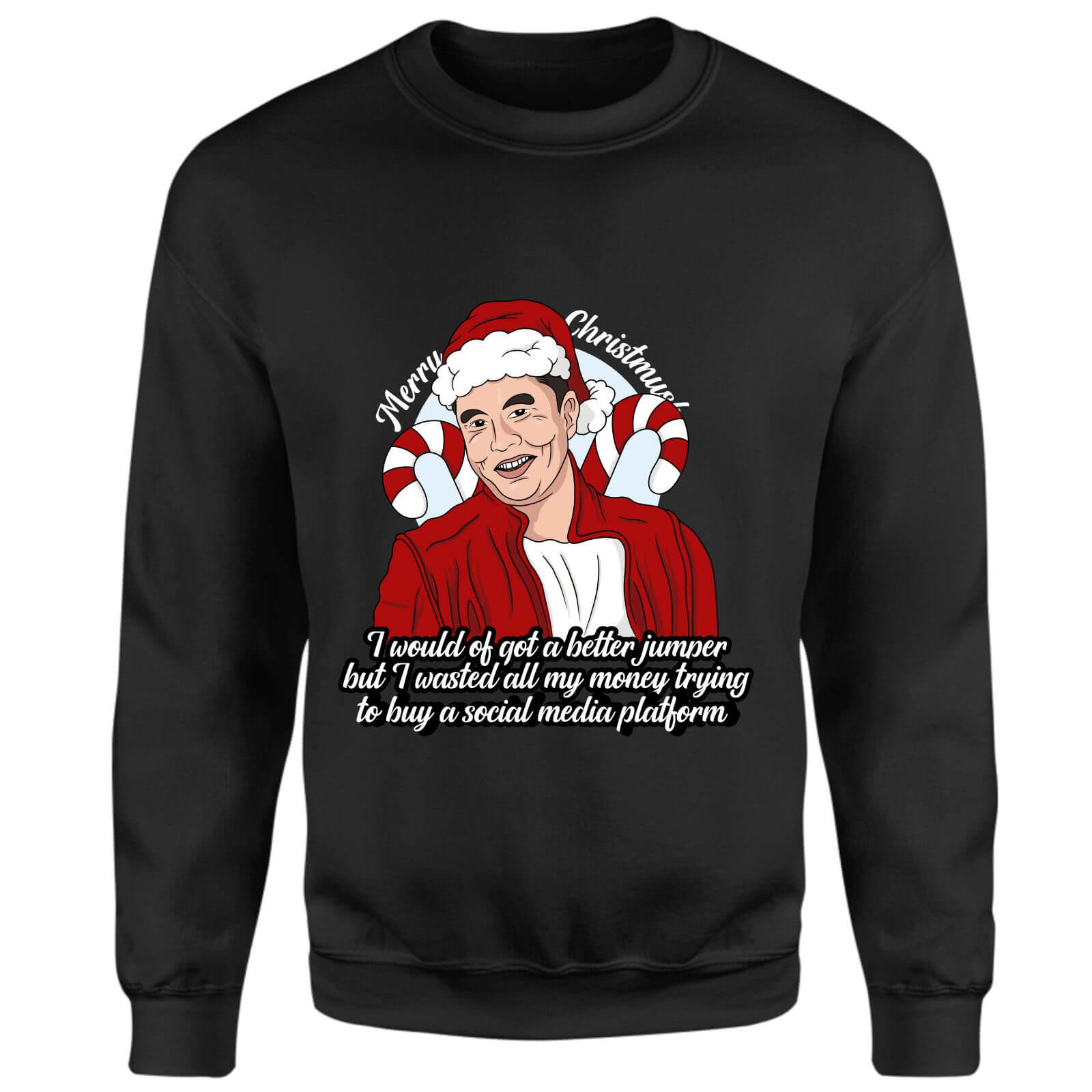 Merry Christmusk Sweatshirt - Black - S - Black