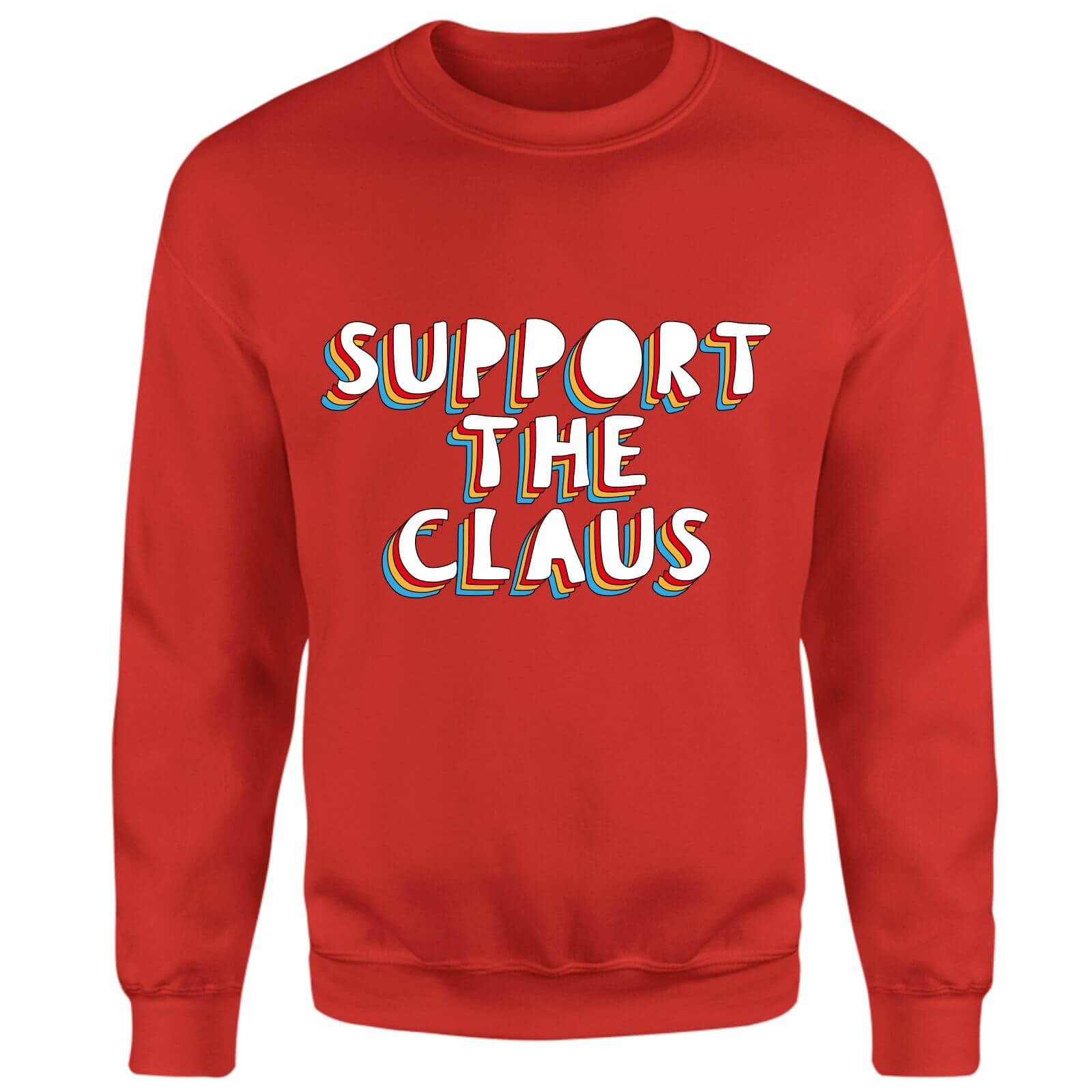 Support The Claus Sweatshirt - Red - XS - Red
