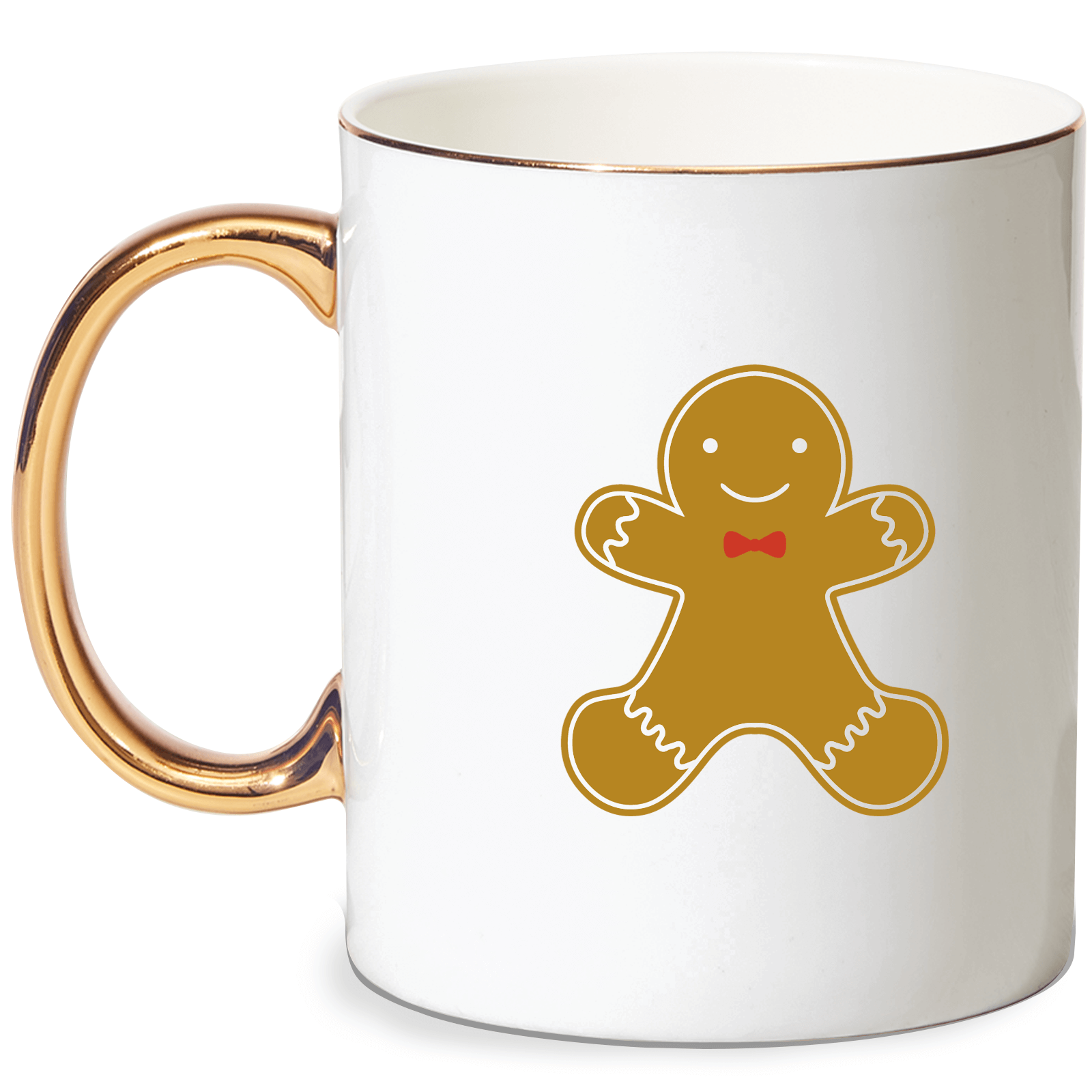 Gingerbread Man Mug - Gold