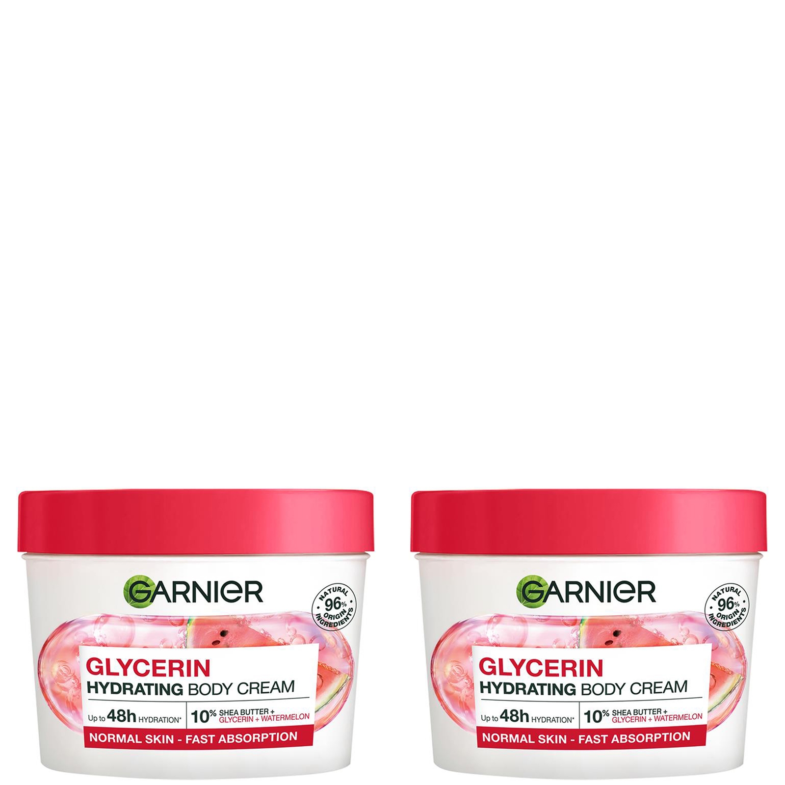 Image of Garnier Body Superfood, Nourishing Body Cream Duos - Watermelon & Hyaluronic Acid051