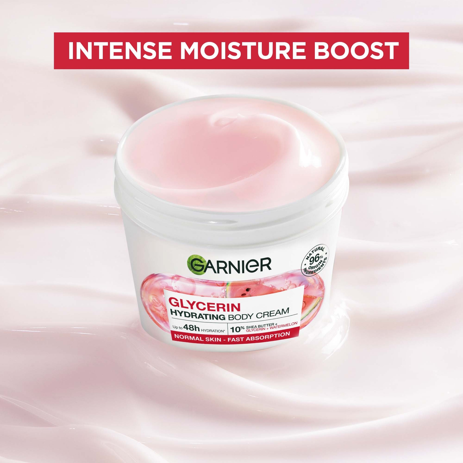 Thumbnail - Garnier Body Superfood, Nourishing Body Cream Duos - Watermelon & Hyaluronic Acid
