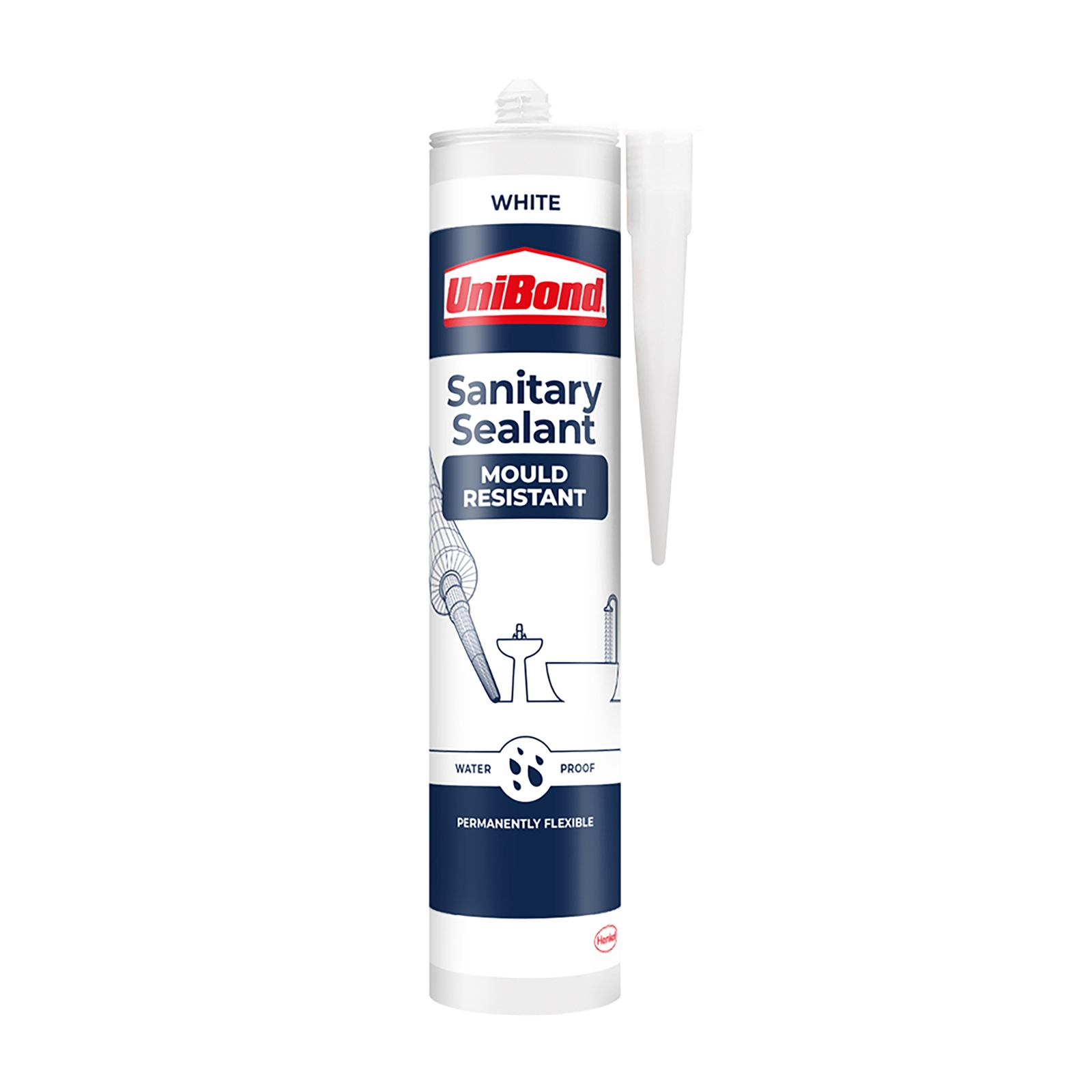 UniBond Silicone Sanitary Sealant - White