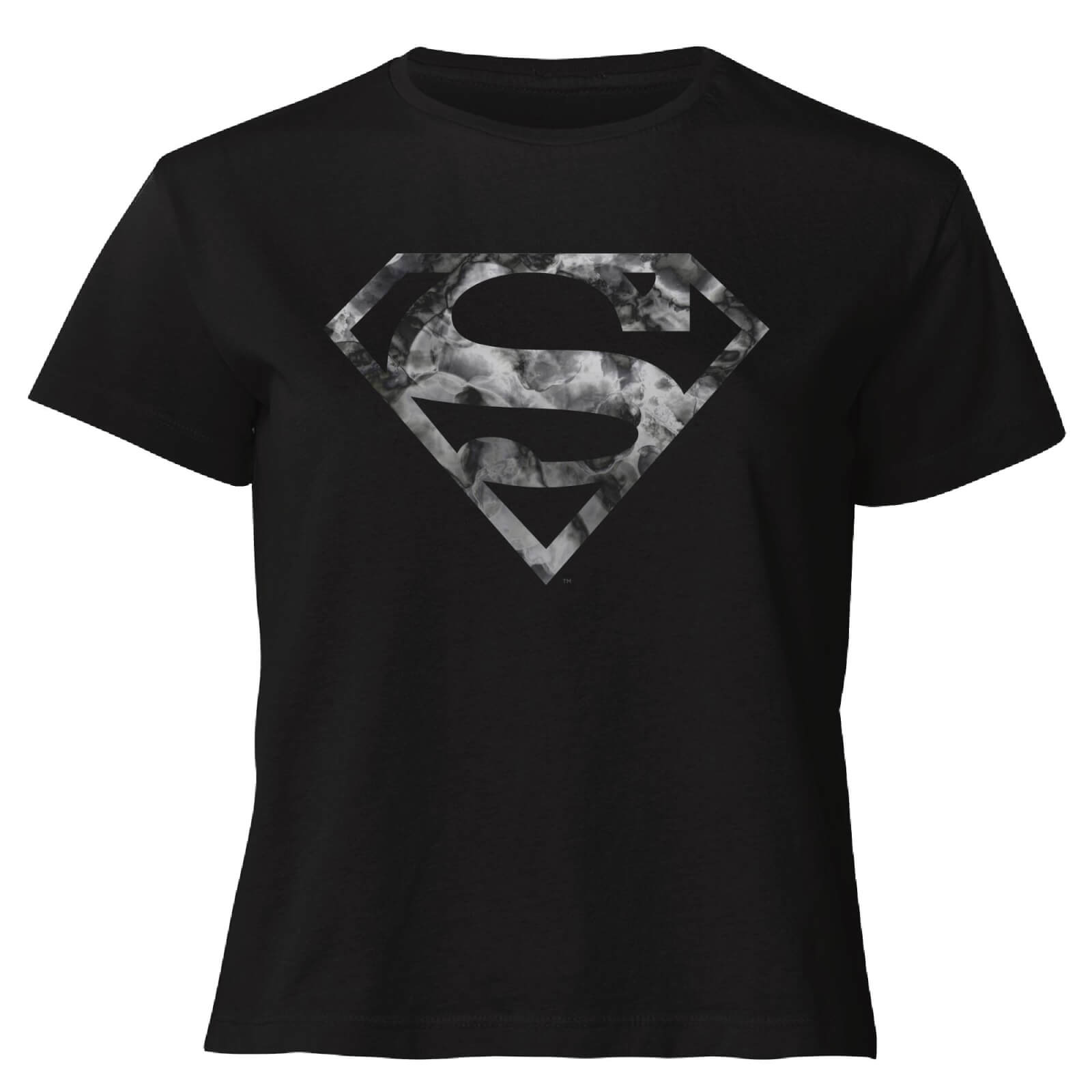 

Marble Superman Logo Women's Cropped T-Shirt - Black - XXL - Nero