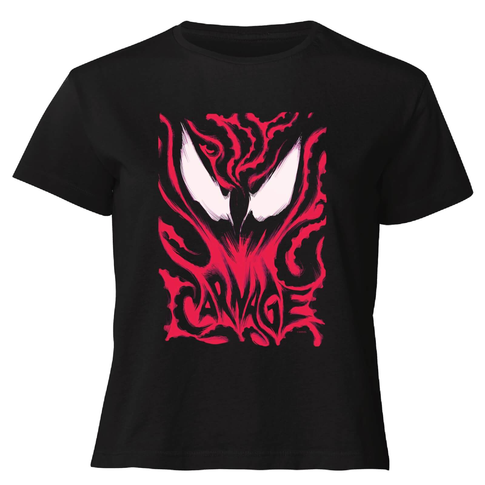 Venom Carnage Women's Cropped T-Shirt - Black - XXL - Nero