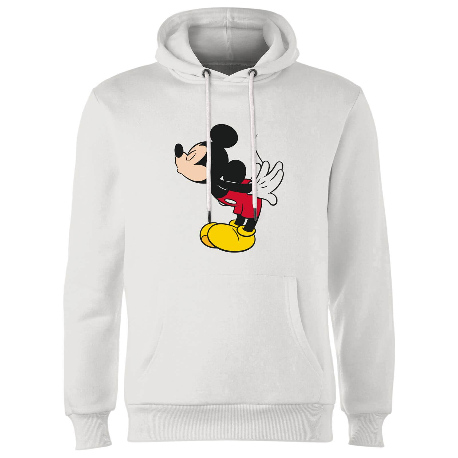 Disney Mickey Mouse Mickey Split Kiss Hoodie - White - XL - Bianco