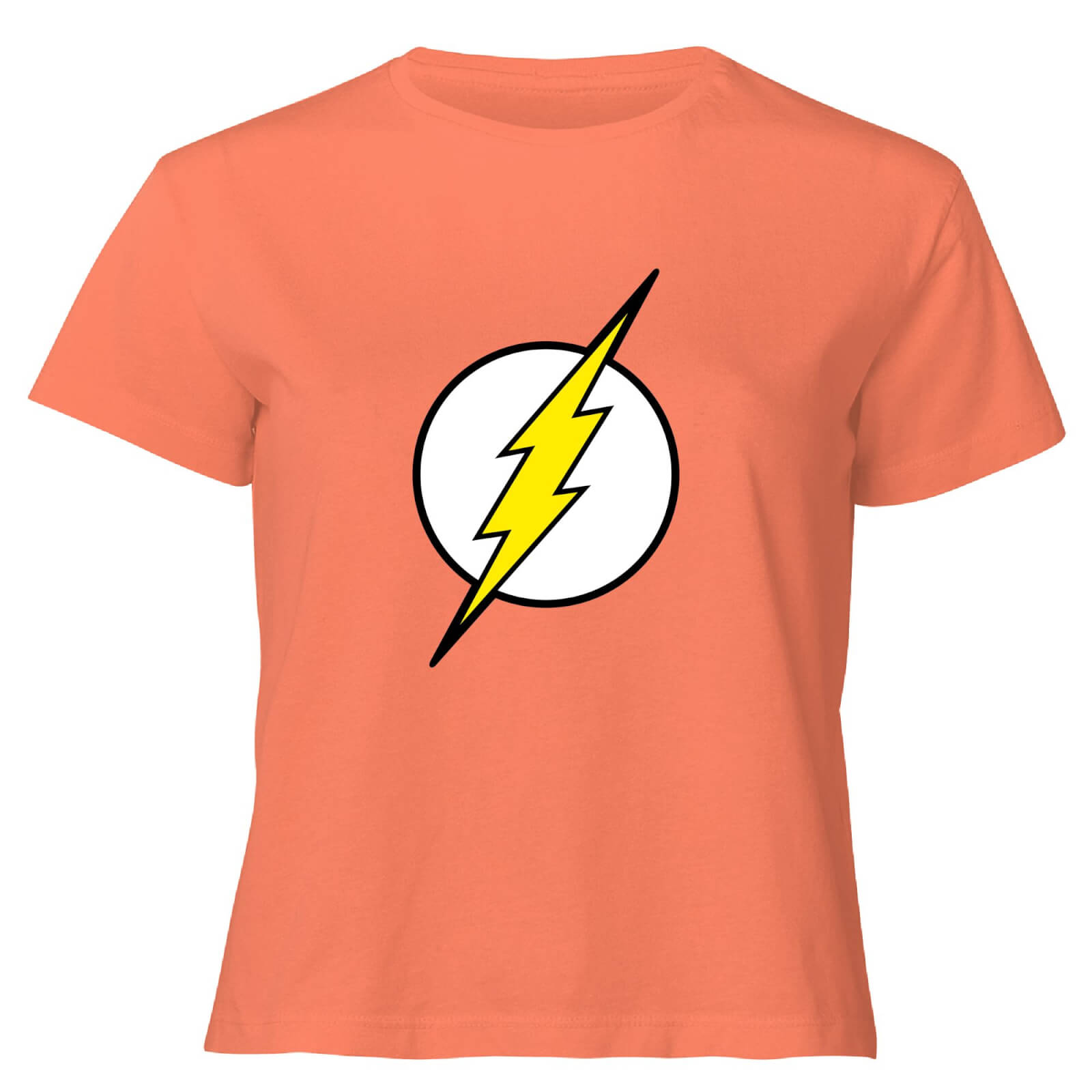 

Justice League Flash Logo Women's Cropped T-Shirt - Coral - XL - Corallo