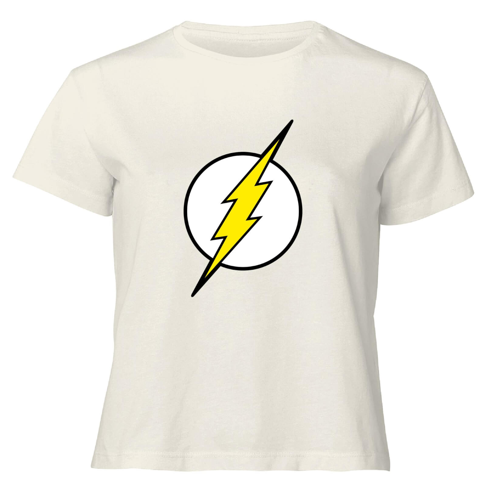 

Justice League Flash Logo Women's Cropped T-Shirt - Cream - L - Cream