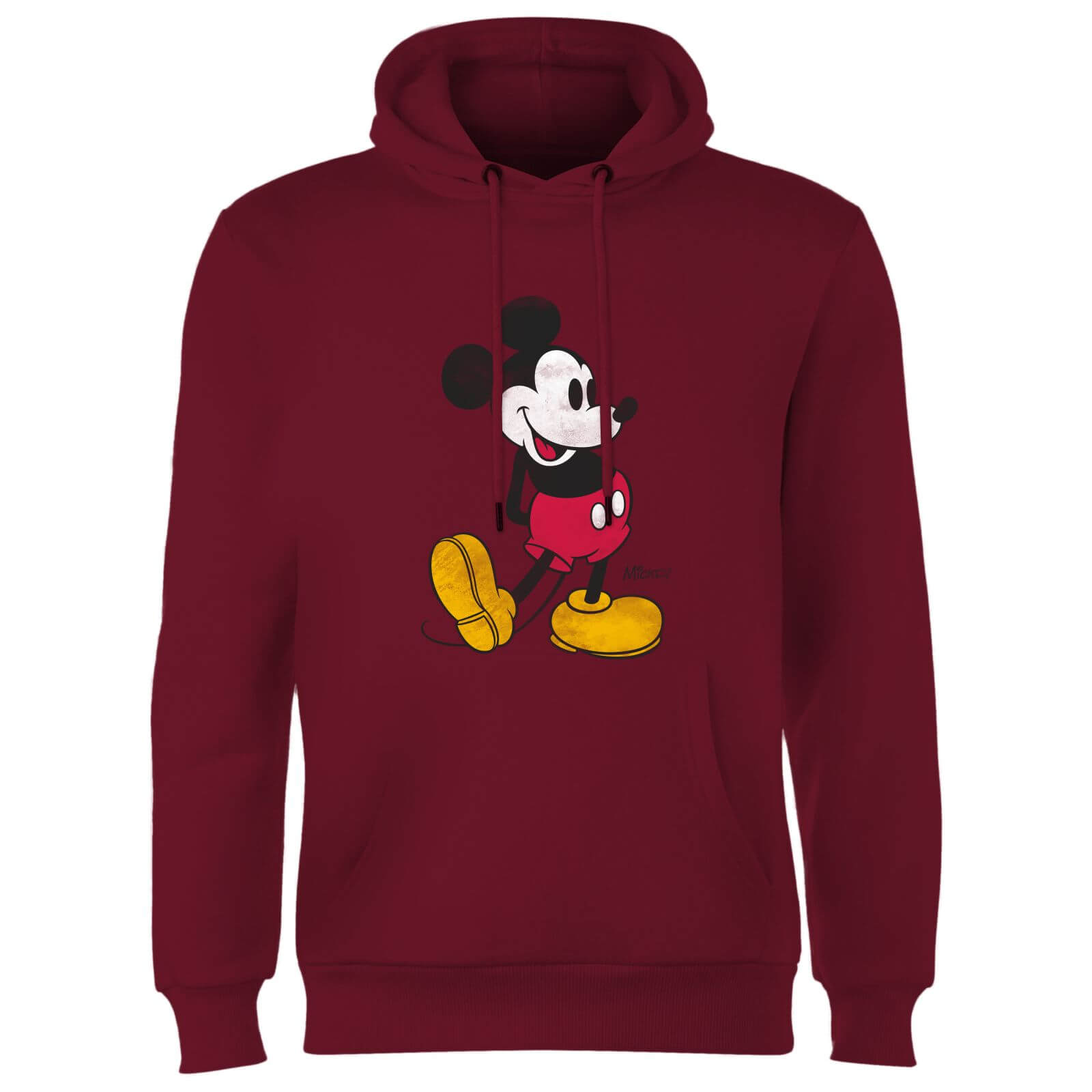 Disney Mickey Mouse Classic Kick Hoodie - Burgundy - XXL - Burgundy