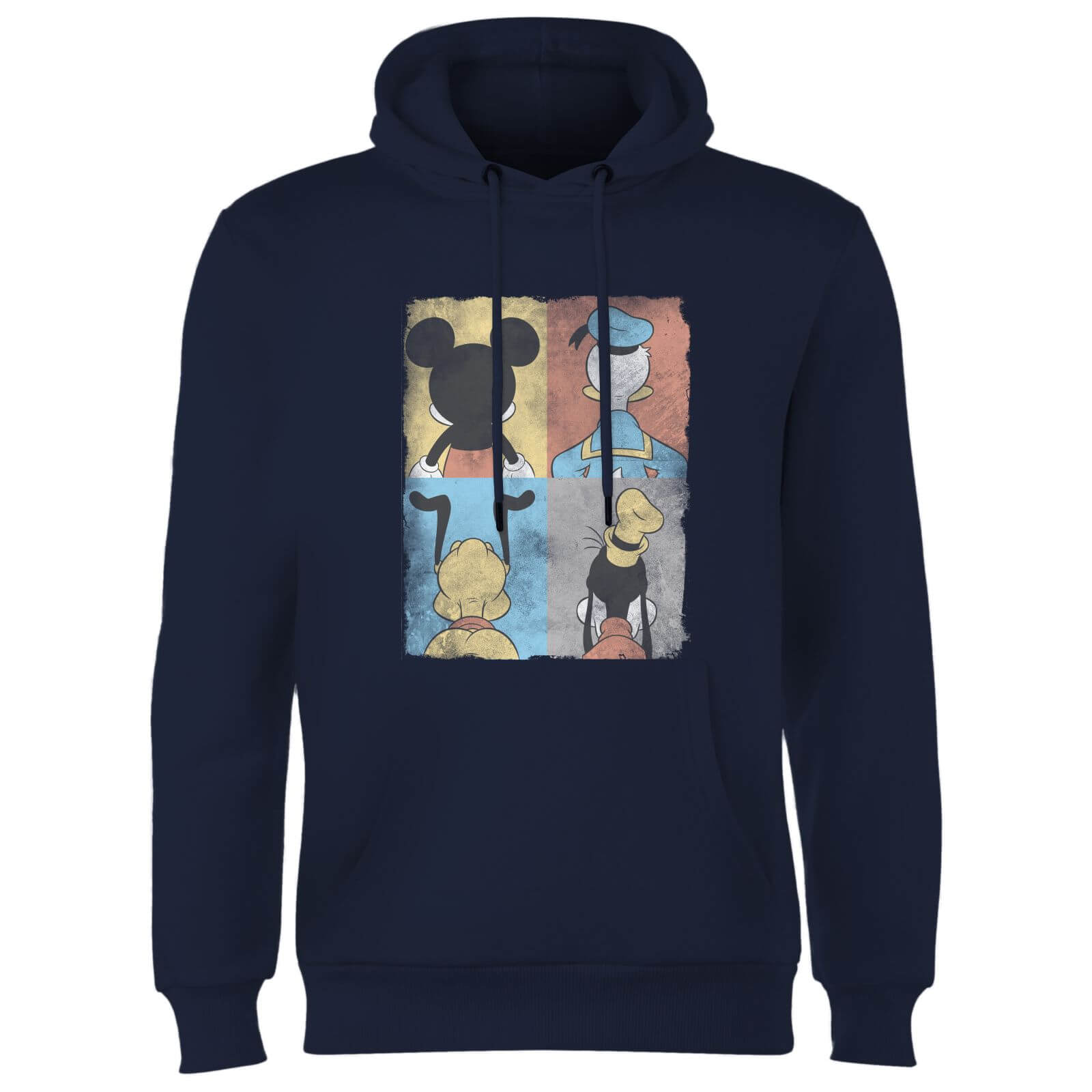 

Disney Donald Duck Mickey Mouse Pluto Goofy Tiles Hoodie - Navy - S - Blu Navy