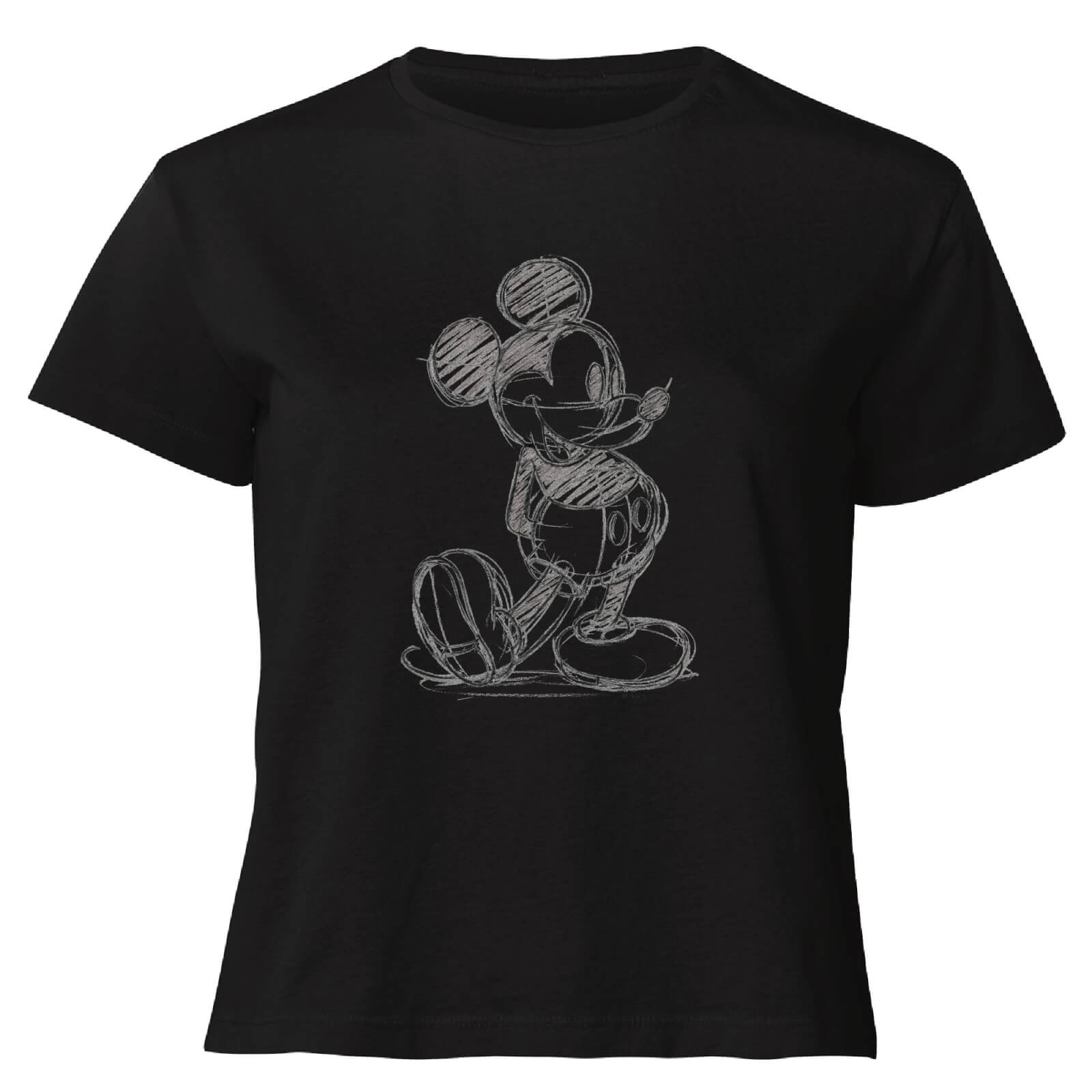 

Disney Mickey Mouse Sketch Women's Cropped T-Shirt - Black - XXL - Nero
