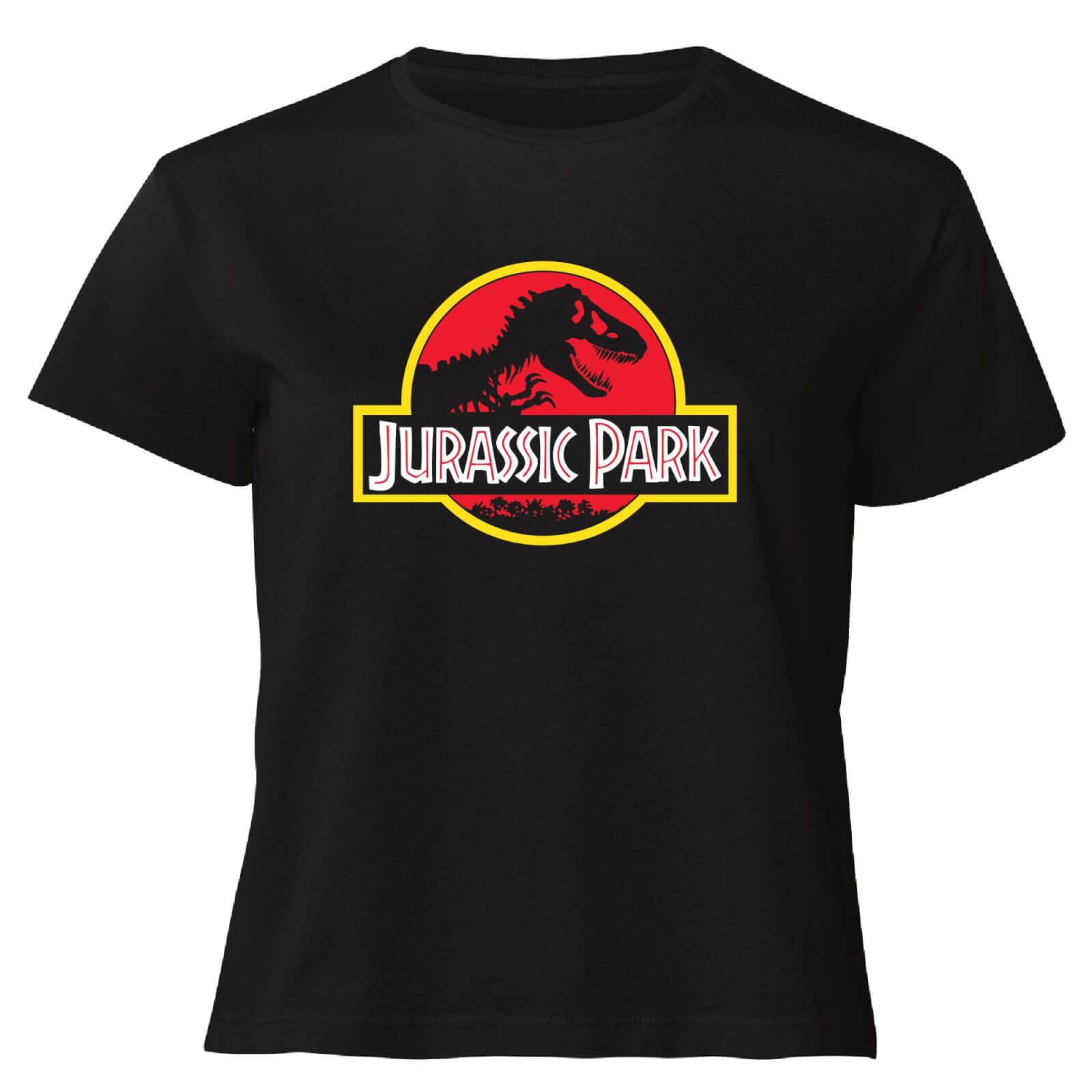 

Jurassic Park Logo Women's Cropped T-Shirt - Black - S - Nero