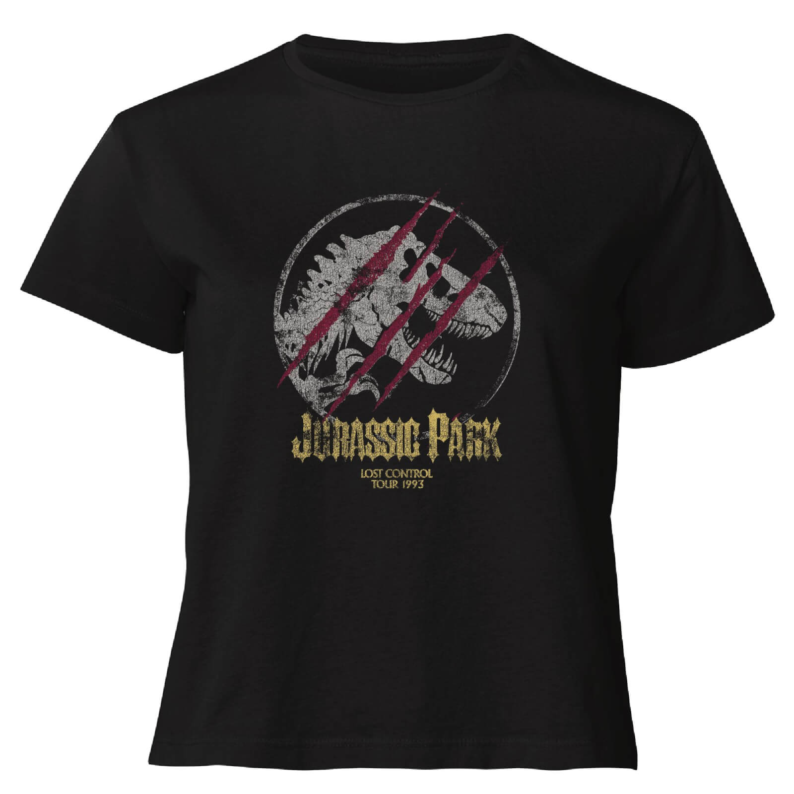 

Jurassic Park Lost Control Women's Cropped T-Shirt - Black - XXL - Nero