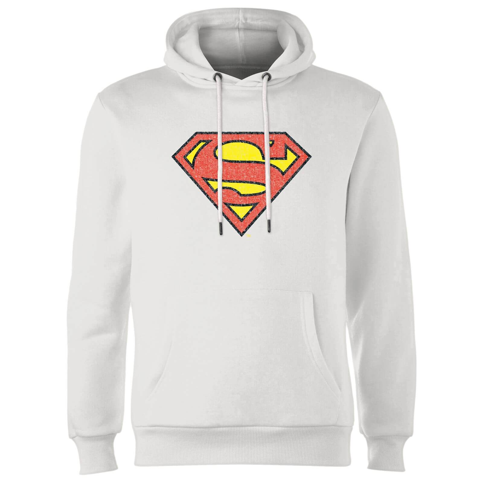 

Official Superman Crackle Logo Hoodie - White - S - Bianco