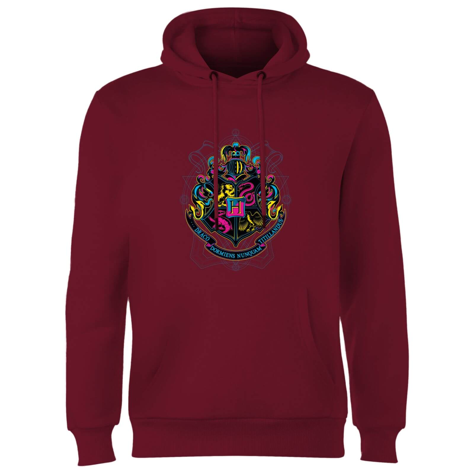 

Harry Potter Hogwarts Neon Crest Hoodie - Burgundy - S - Burgundy