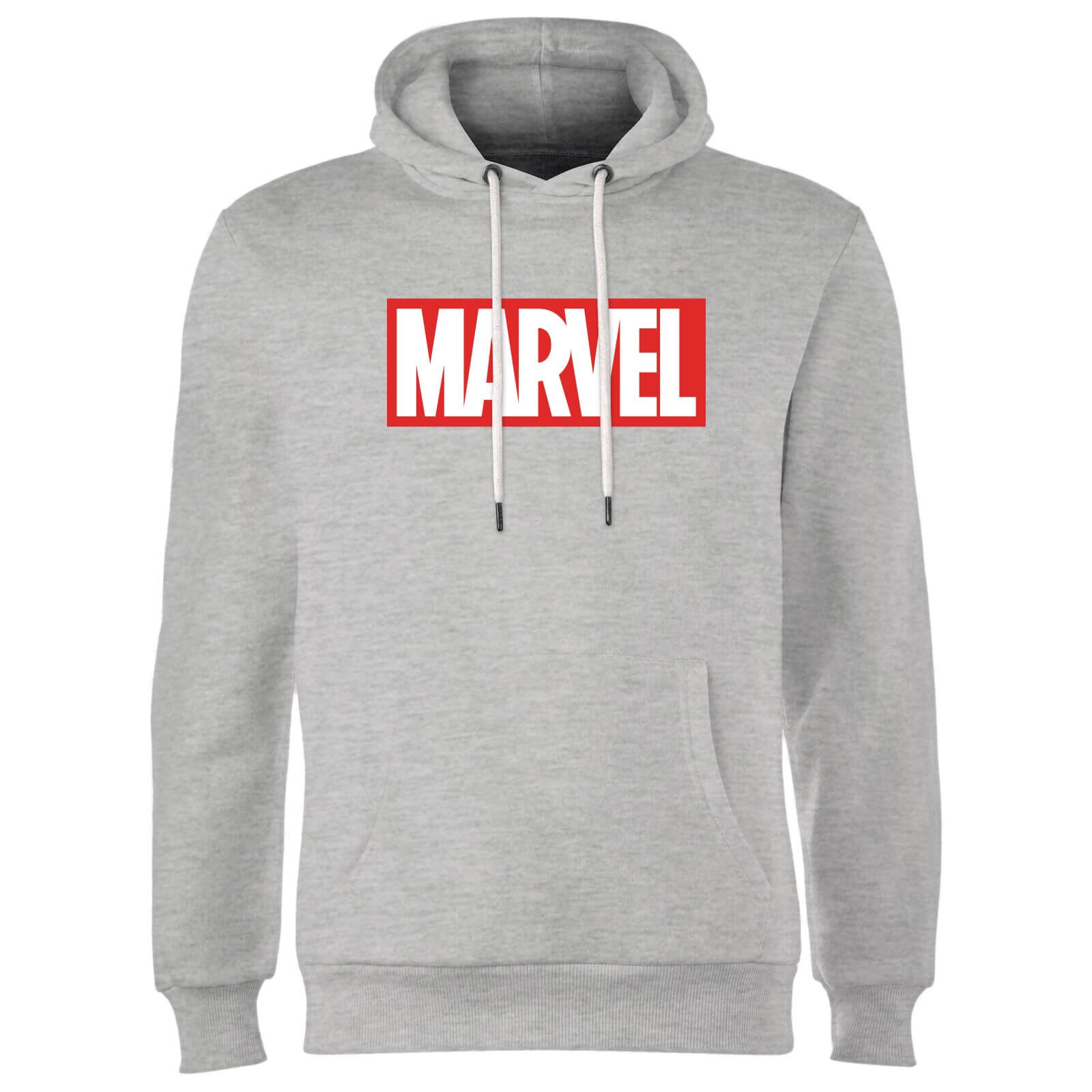 Marvel Logo Hoodie – Grey – S – Grey