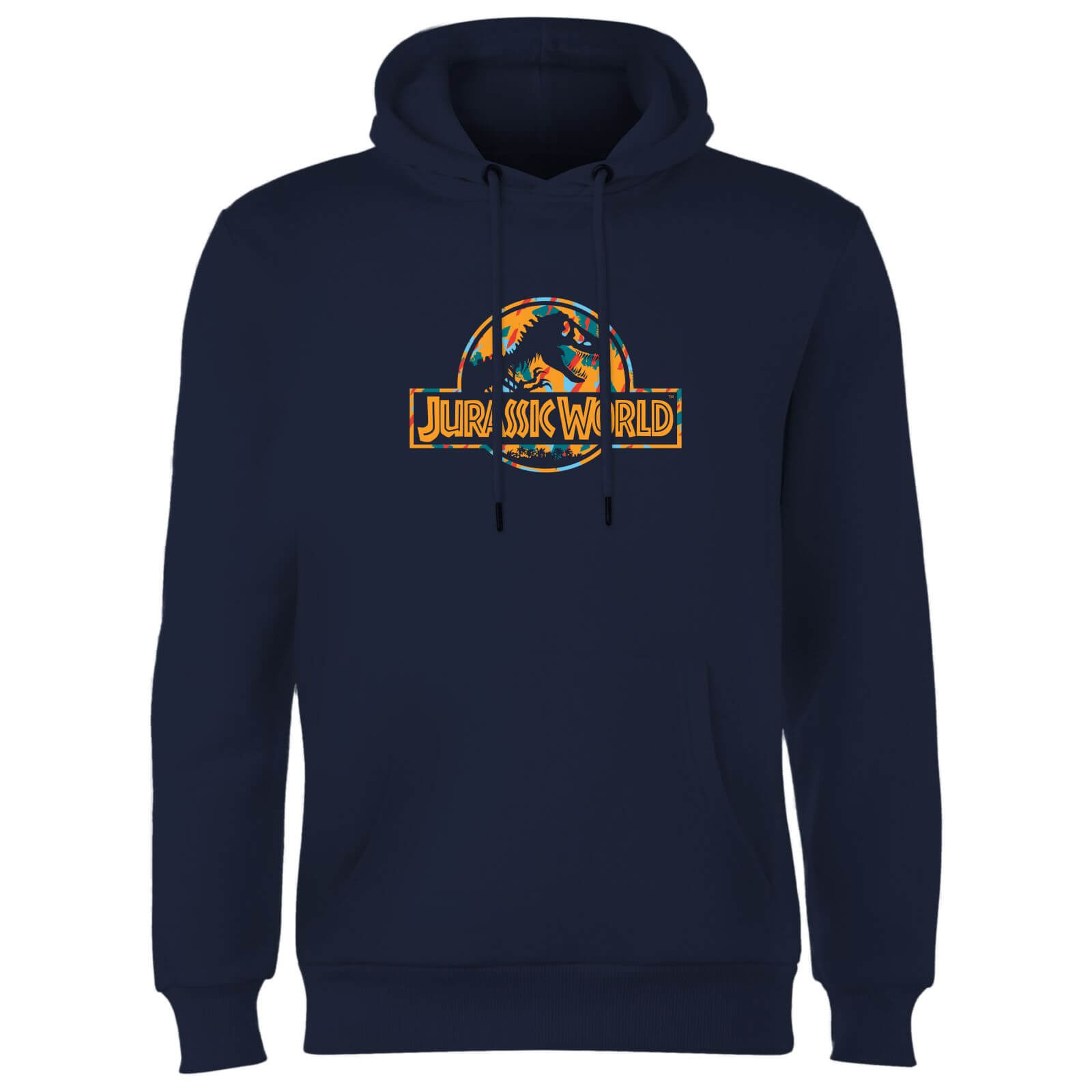 

Jurassic Park Logo Tropical Hoodie - Navy - S - Blu Navy