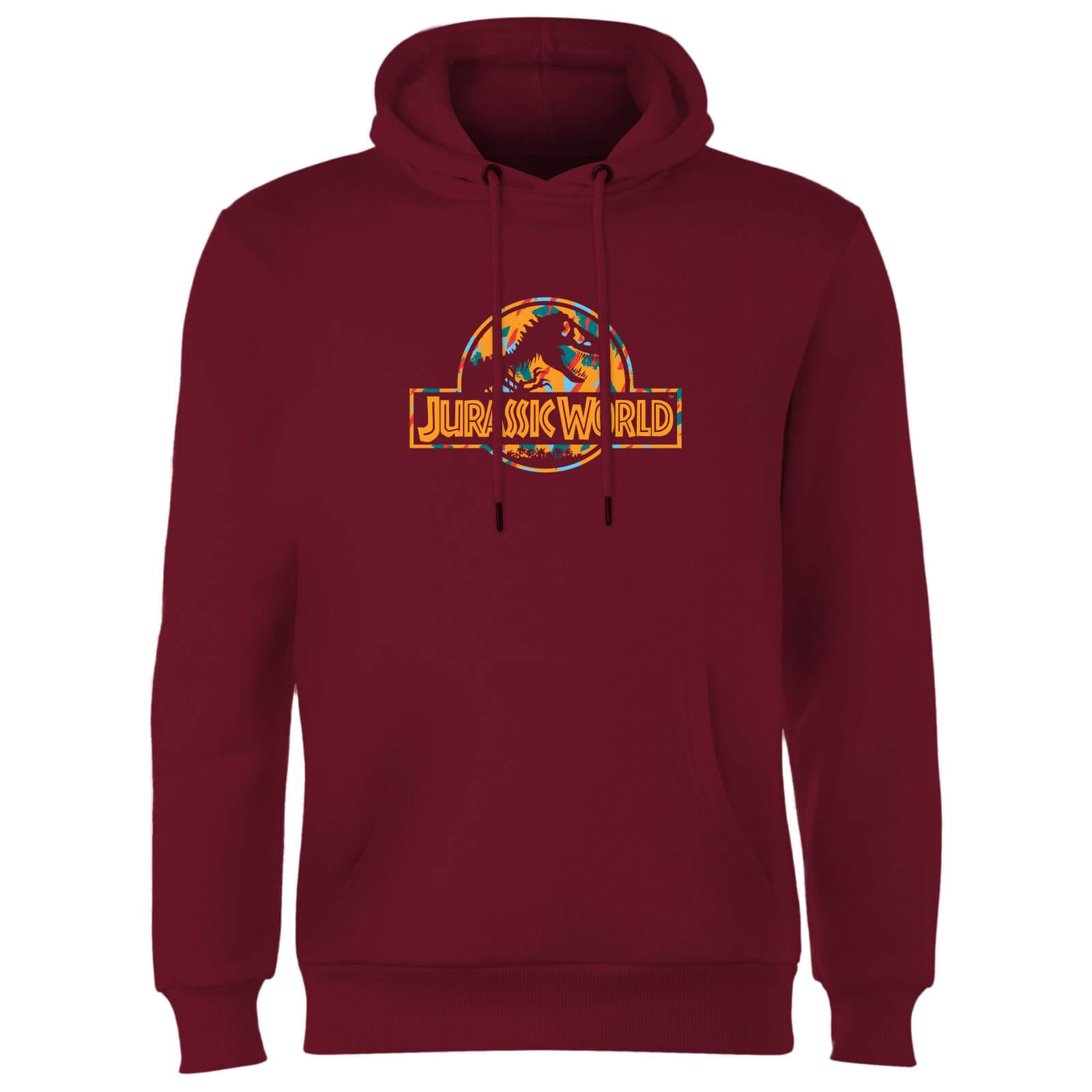 

Jurassic Park Logo Tropical Hoodie - Burgundy - S - Burgundy