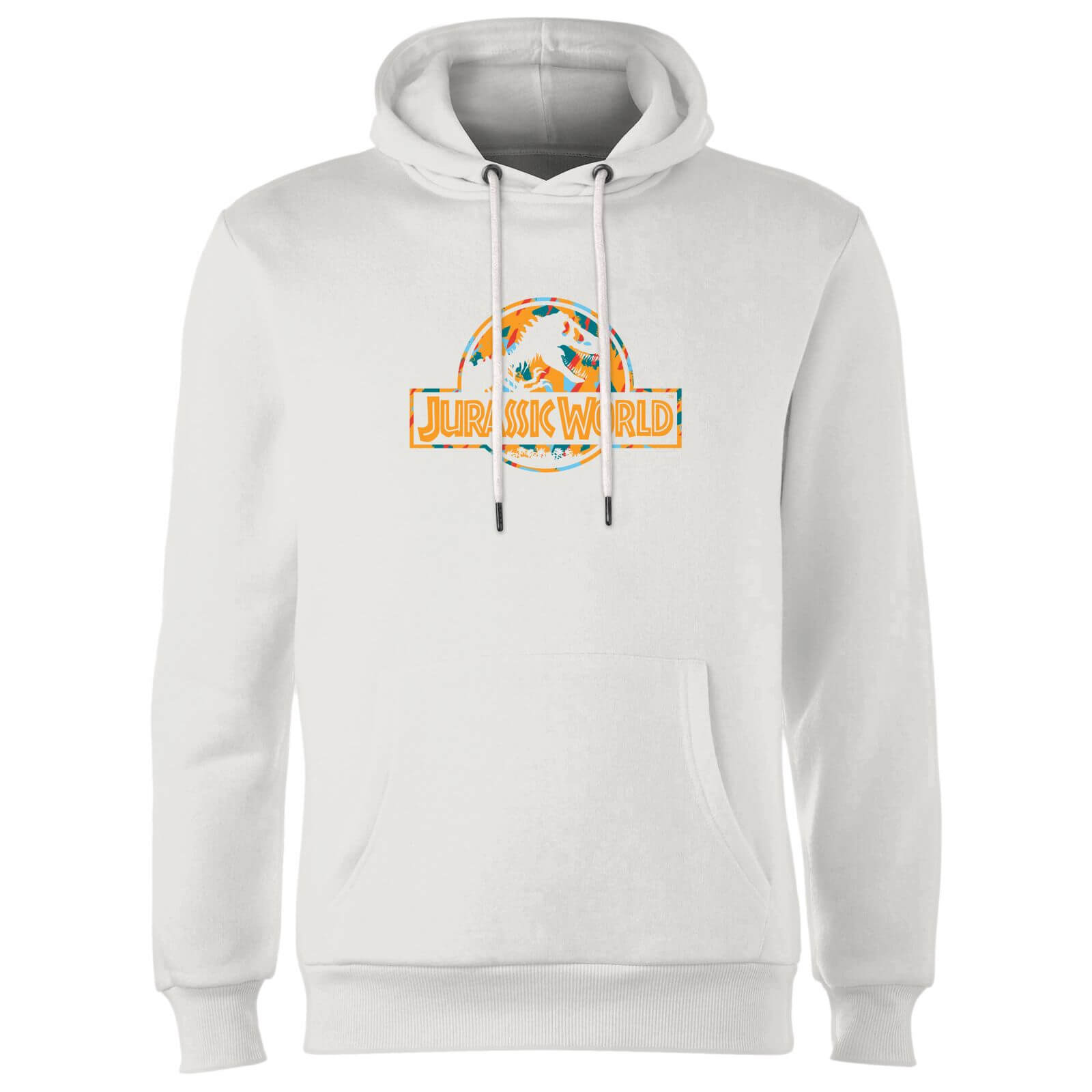 

Jurassic Park Logo Tropical Hoodie - White - XL - Bianco