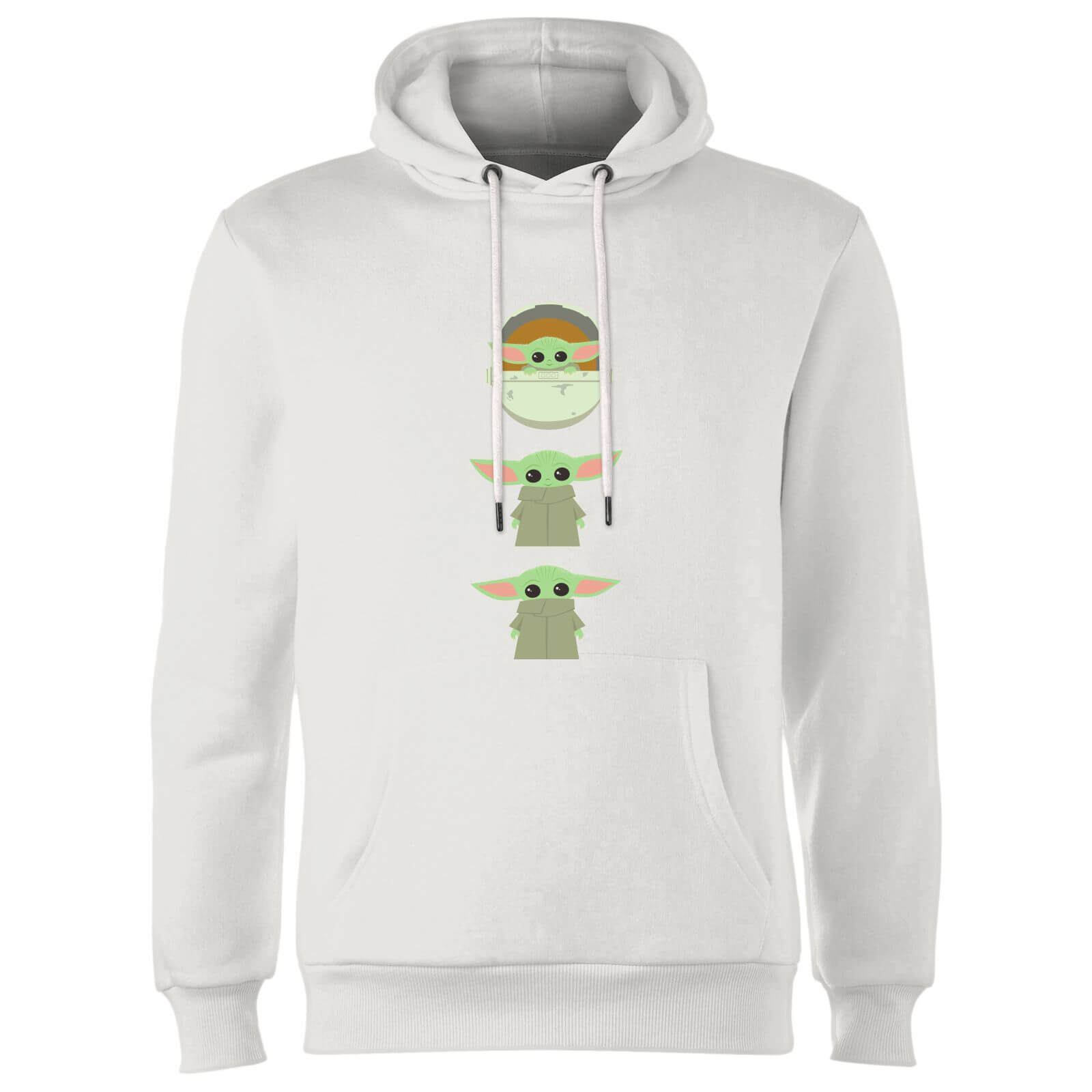The Mandalorian The Child Poses Hoodie - White - L - White
