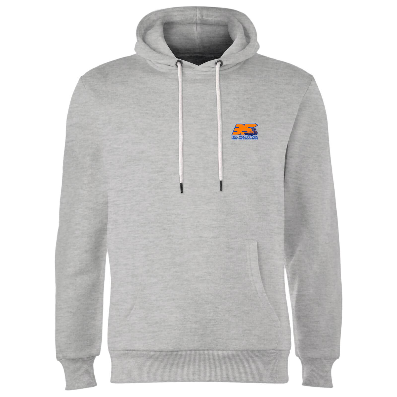 

Back To The Future 35 Hill Valley Front Hoodie - Grey - S - Grey