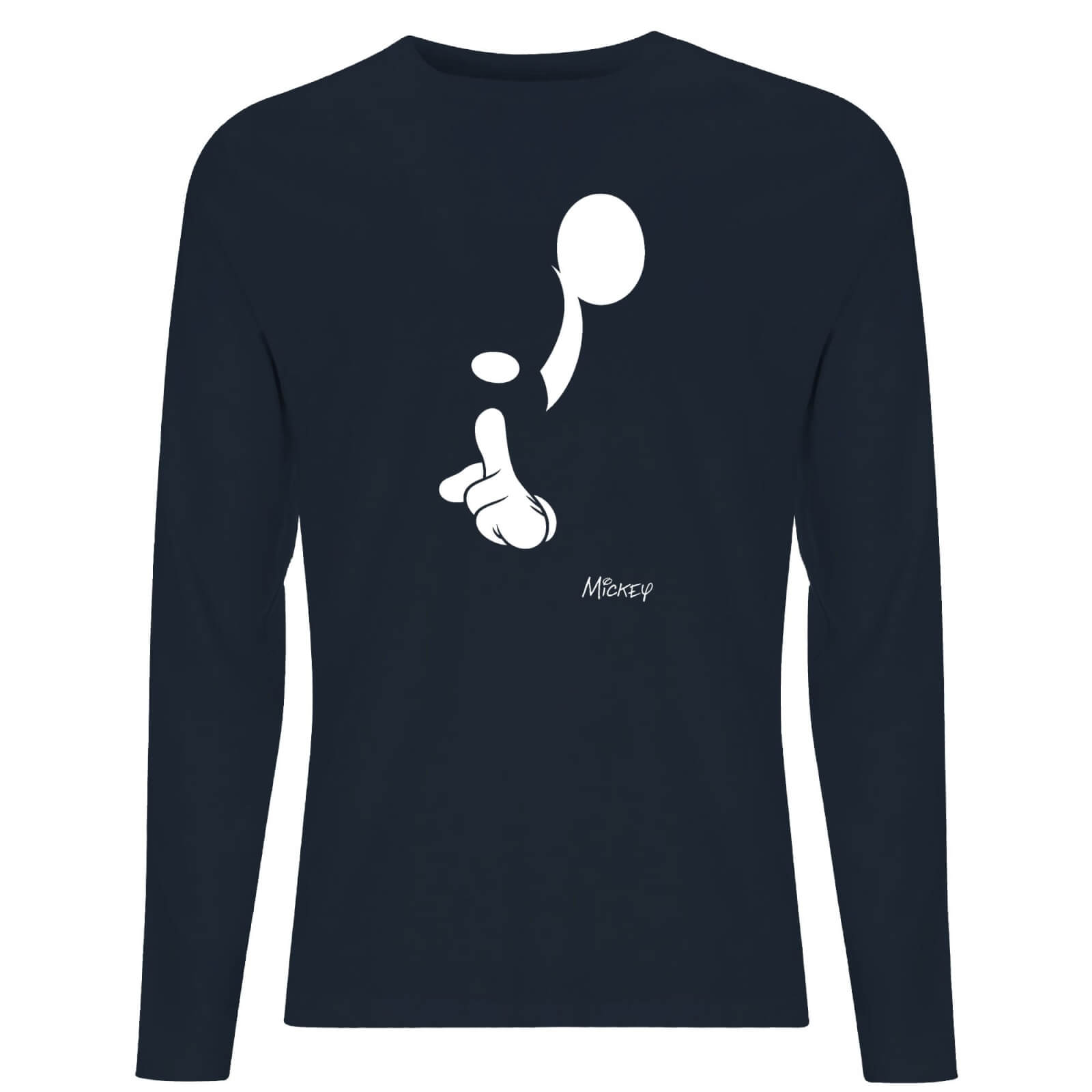 

Disney Shush Men's Long Sleeve T-Shirt - Navy - XL - Blu Navy