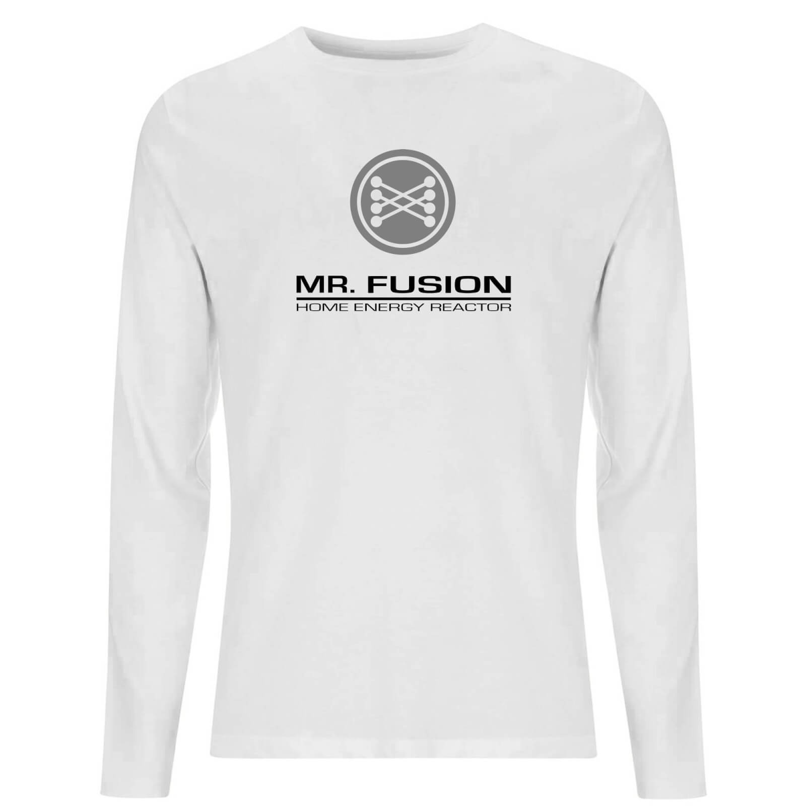 

Back To The Future Mr Fusion Men's Long Sleeve T-Shirt - White - XXL - Bianco