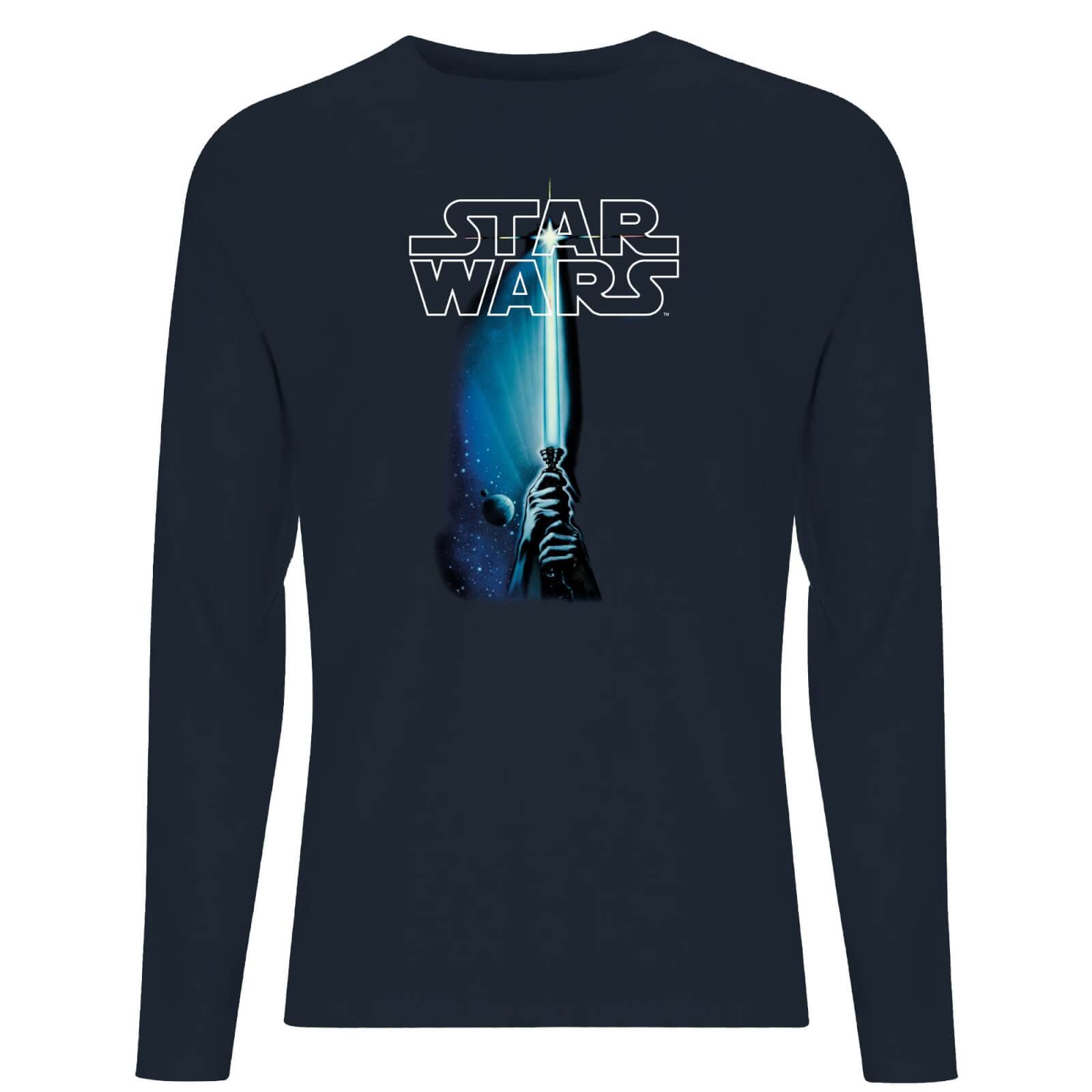 

Star Wars Classic Lightsaber Men's Long Sleeve T-Shirt - Navy - L - Blu Navy