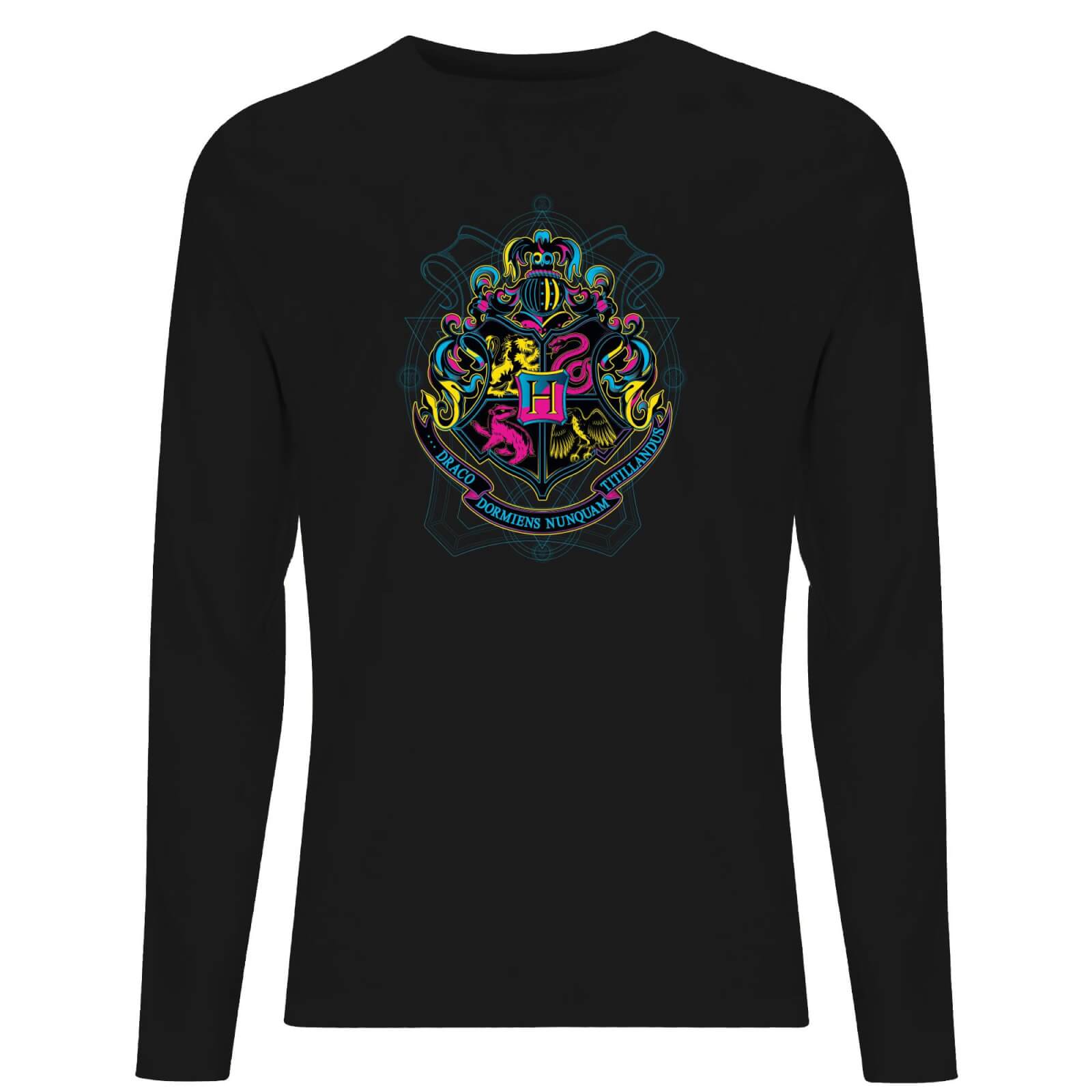 

Harry Potter Hogwarts Neon Crest Men's Long Sleeve T-Shirt - Black - L - Nero