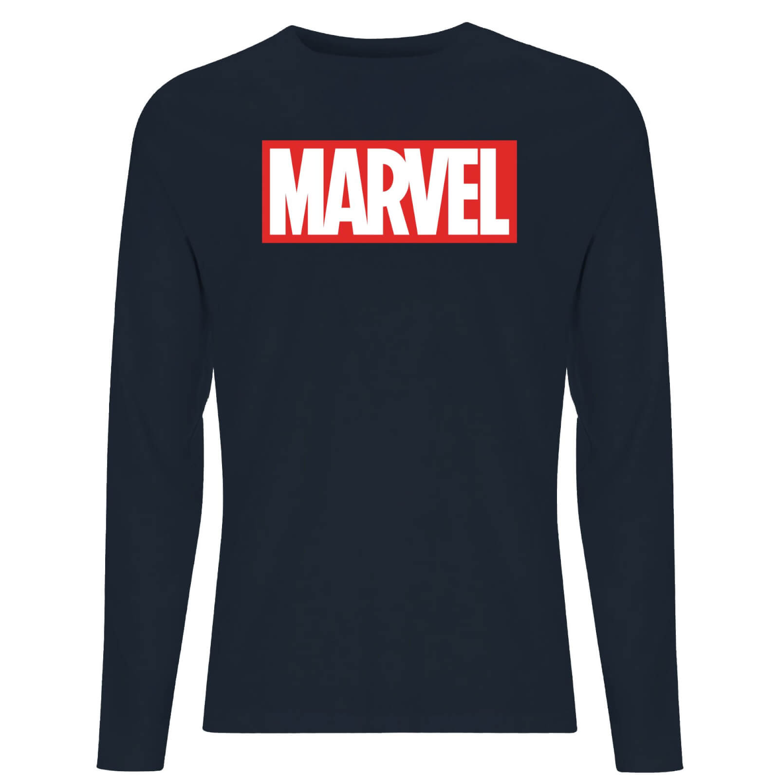 

Marvel Logo Men's Long Sleeve T-Shirt - Navy - S - Blu Navy