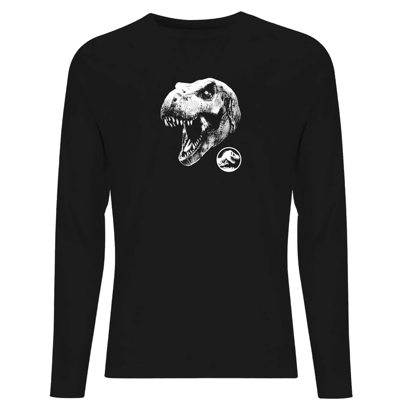 Jurassic Park T Rex Men's Long Sleeve T-Shirt - Black - XL