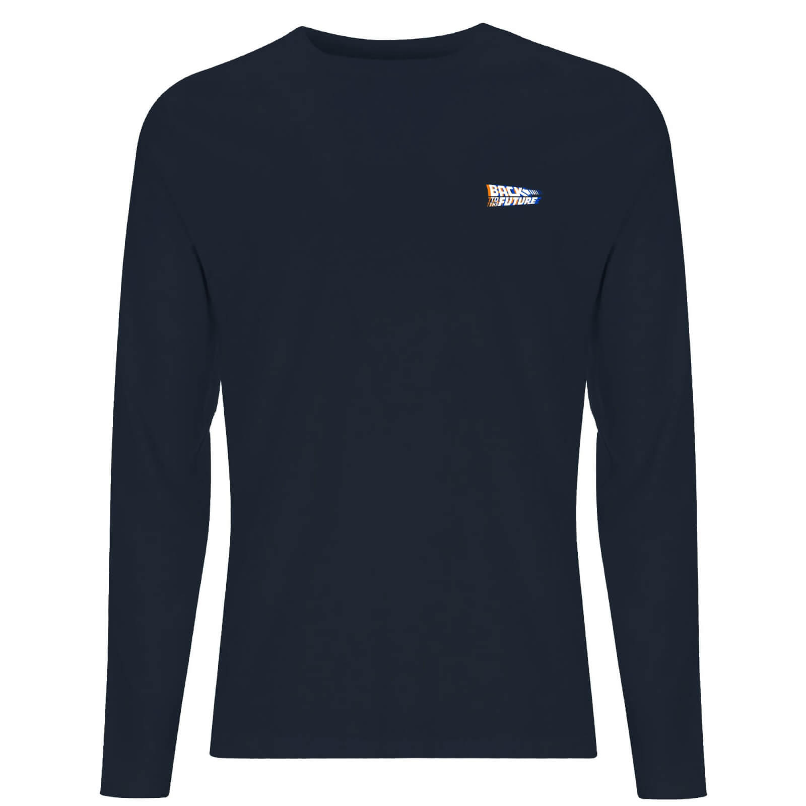 

Back To The Future Men's Long Sleeve T-Shirt - Navy - M - Blu Navy