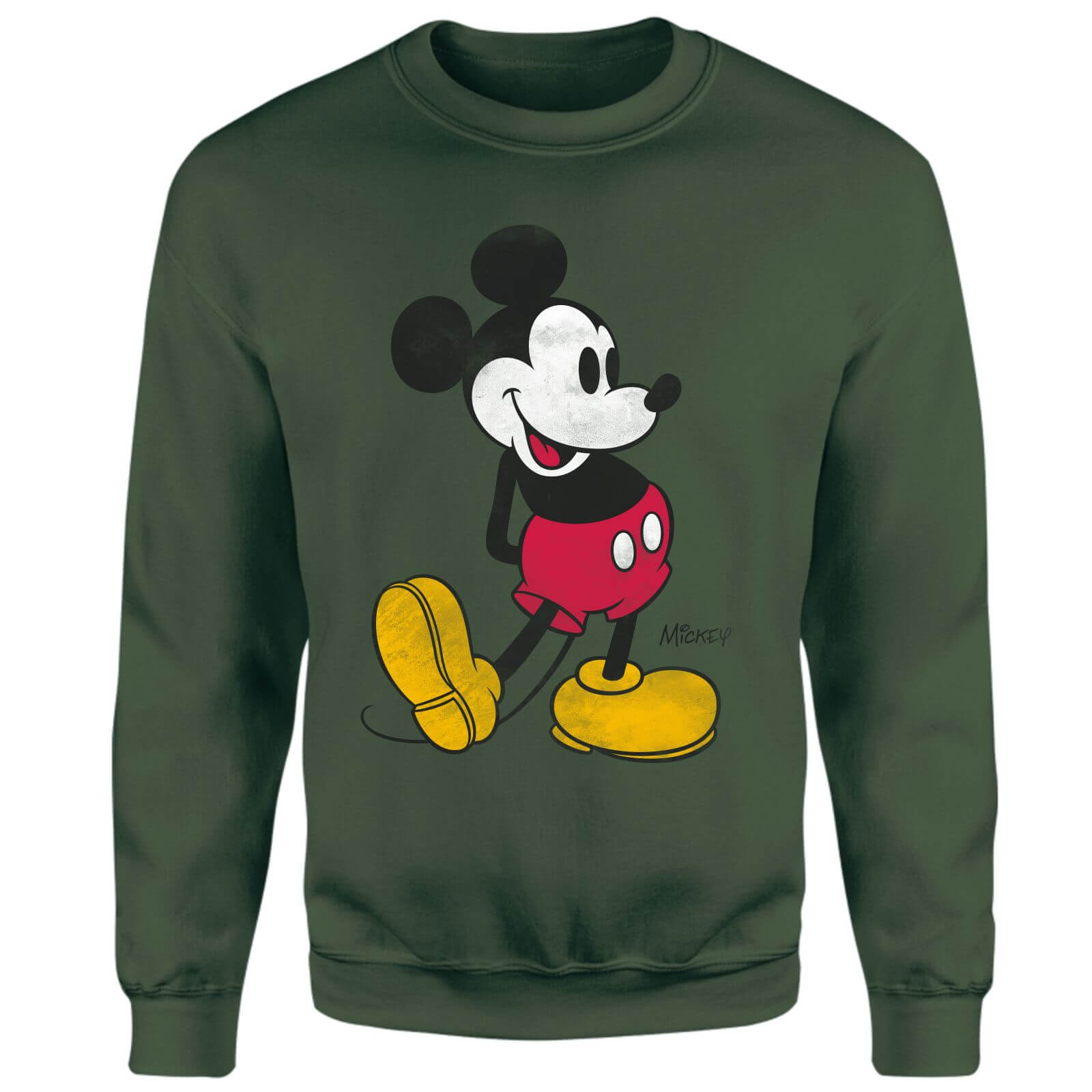 Mickey Mouse Classic Kick Sweatshirt - Green - XL - Green