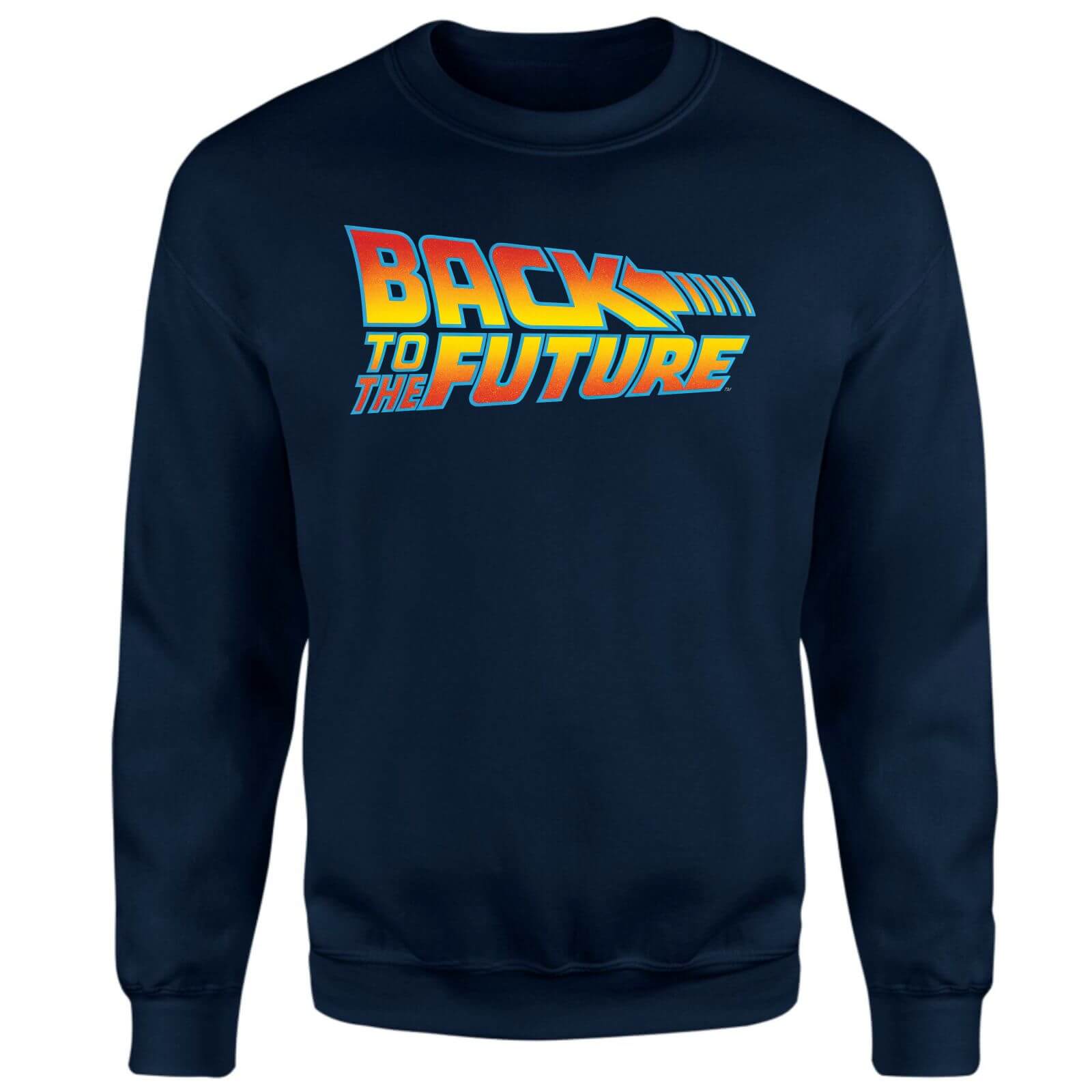 Back To The Future Classic Logo Sweatshirt - Navy - XS - Navy
