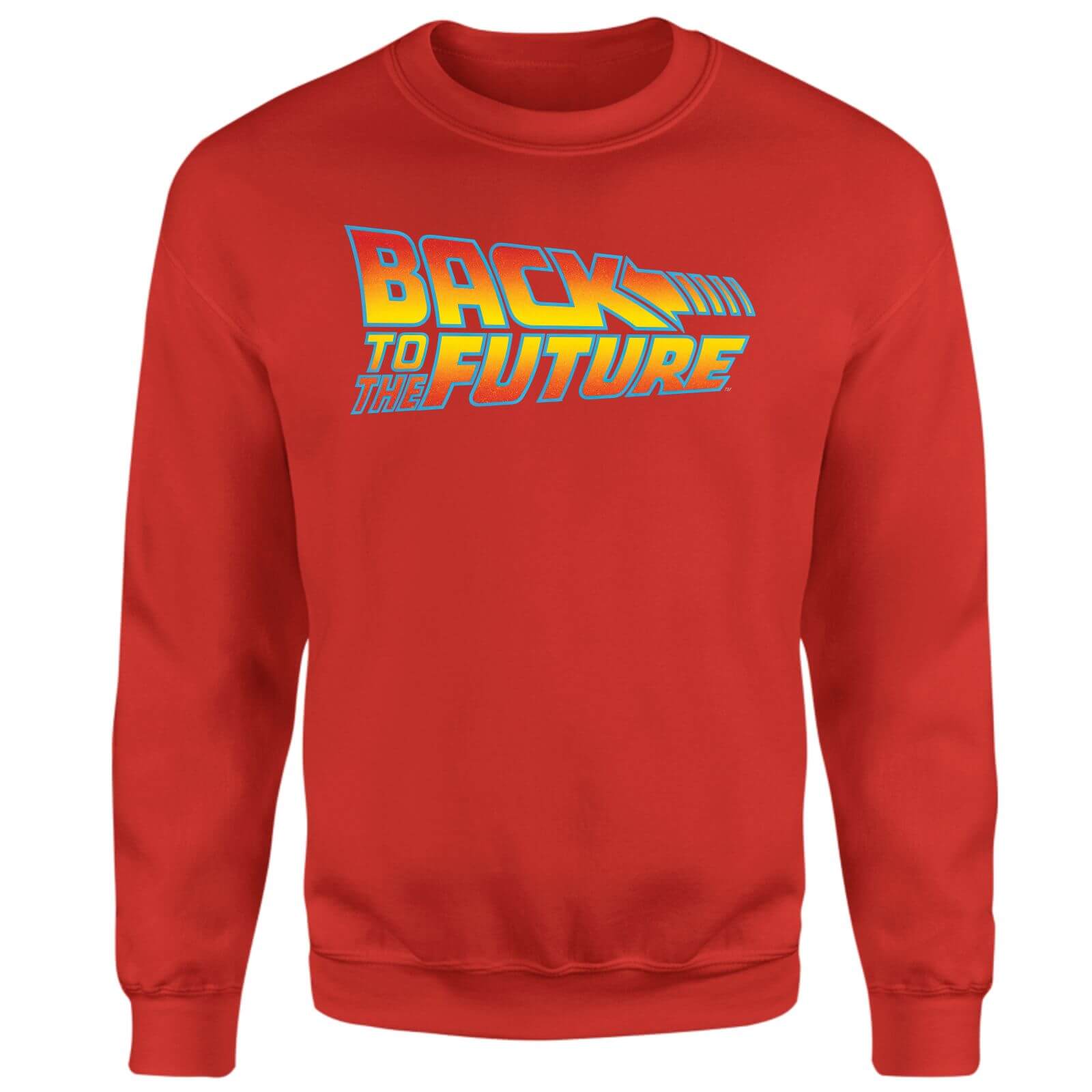 Back To The Future Classic Logo Sweatshirt - Red - S - Rosso