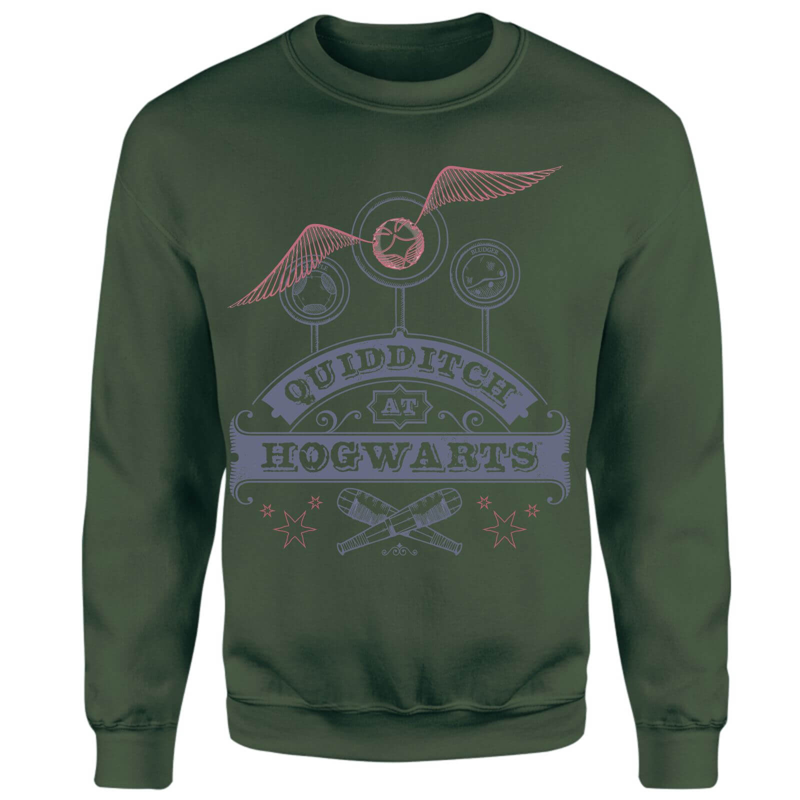 Harry Potter Quidditch At Hogwarts Sweatshirt - Green - XXL - Green