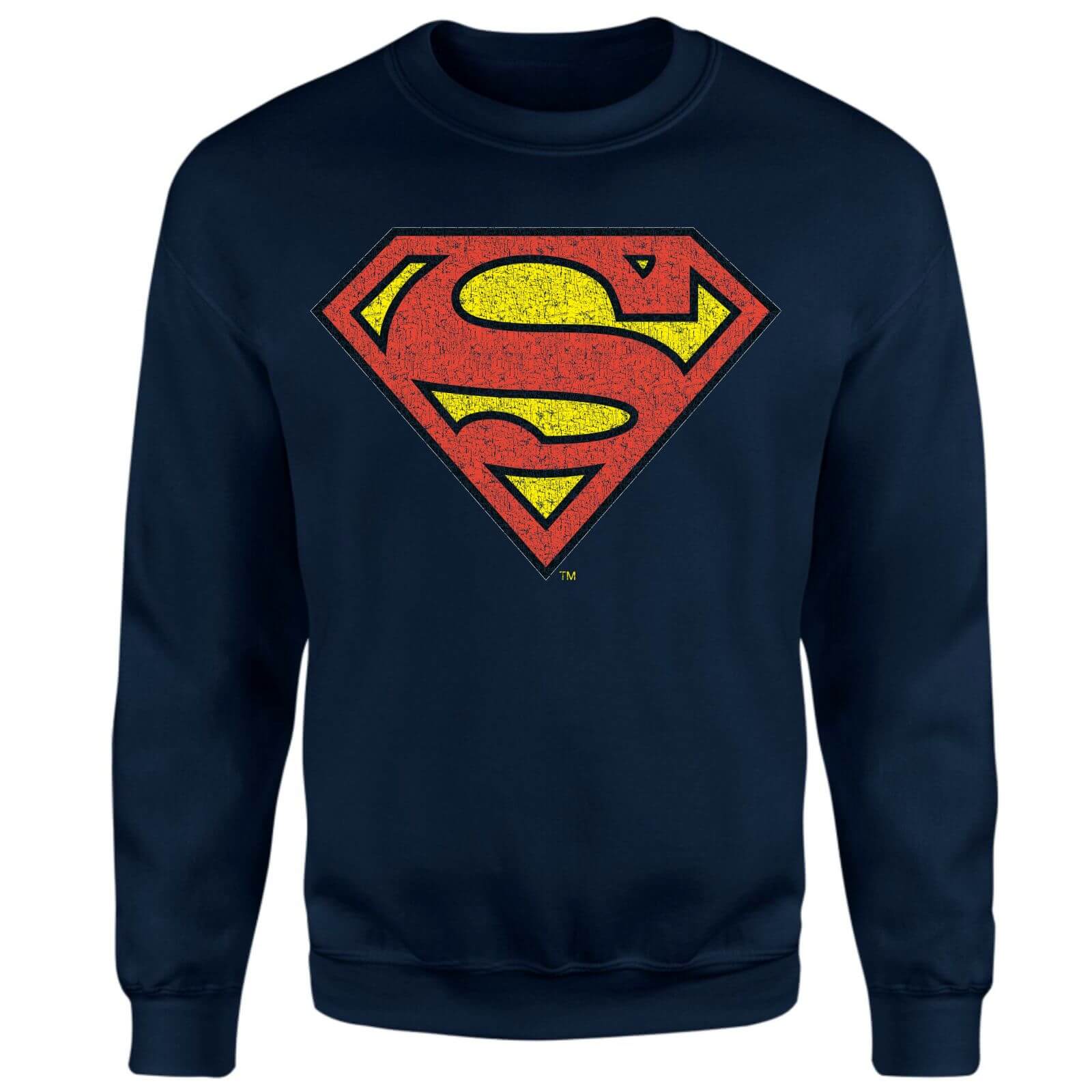 

Official Superman Crackle Logo Sweatshirt - Navy - XXL - Blu Navy