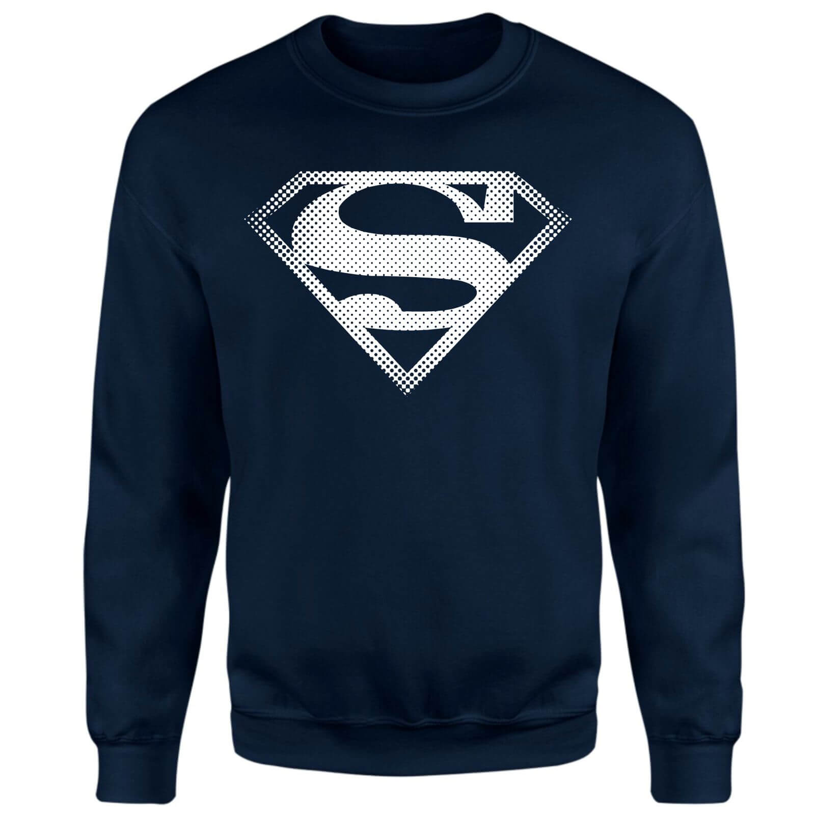 Superman Spot Logo Sweatshirt - Navy - XL - Blu Navy