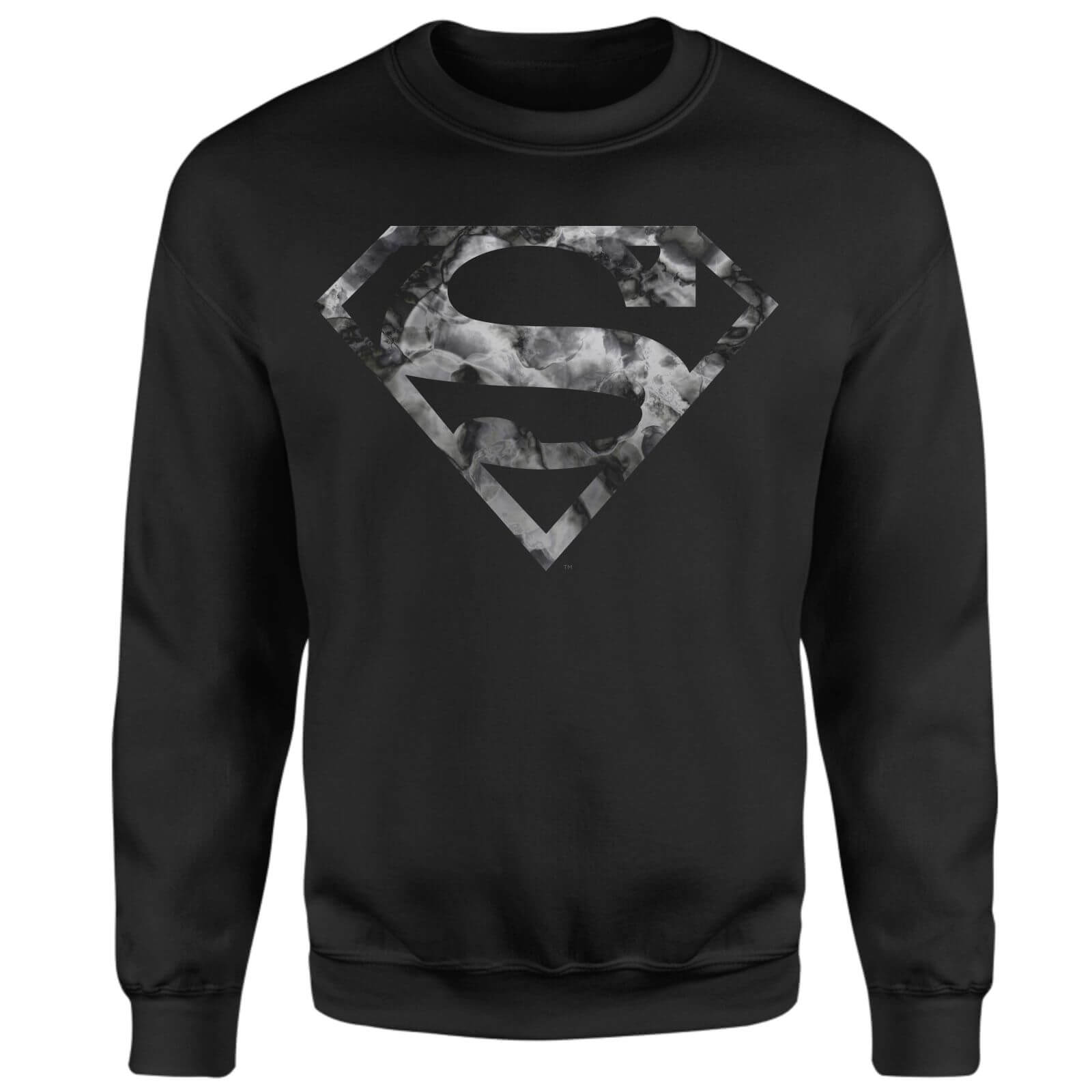 

Marble Superman Logo Sweatshirt - Black - S - Nero